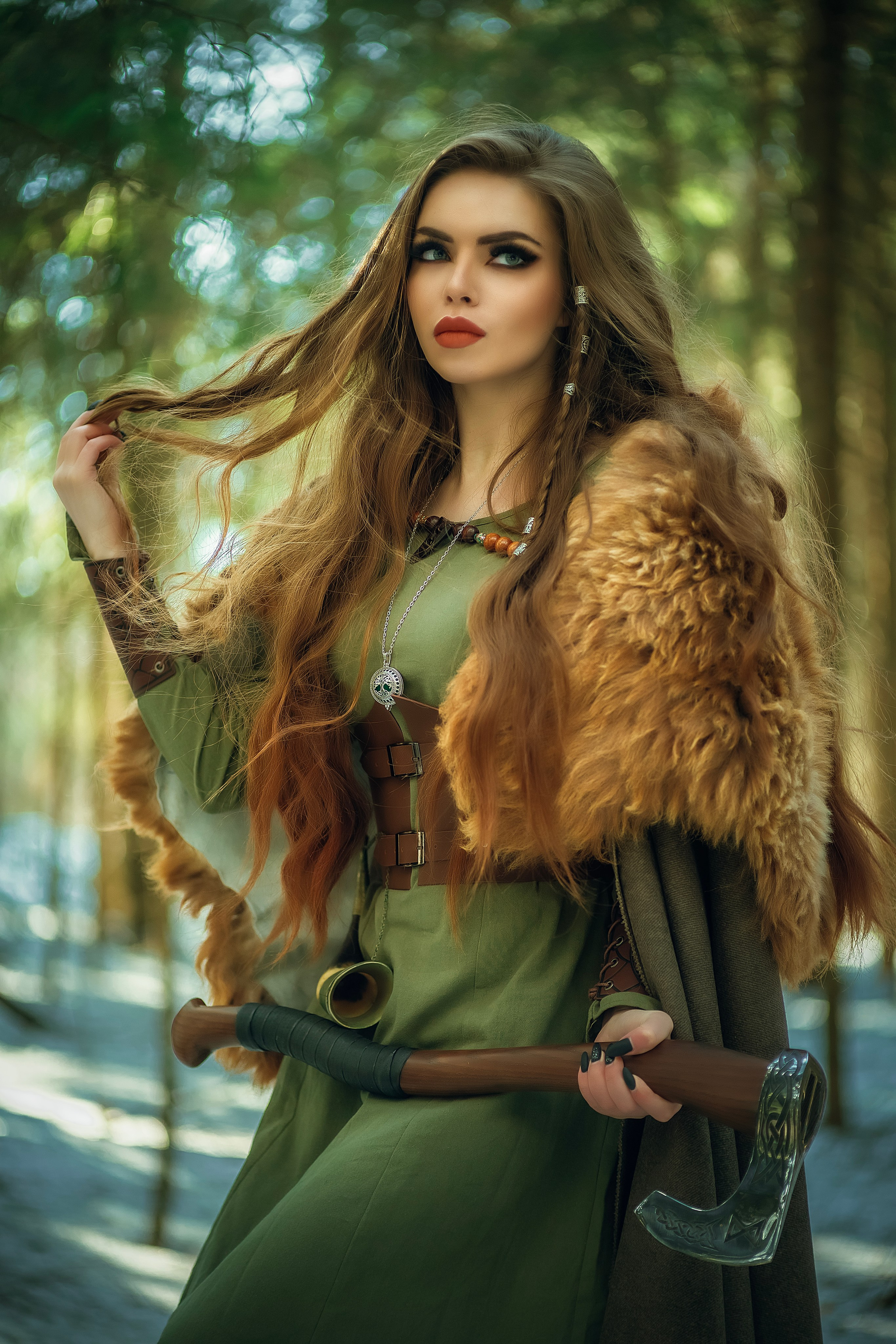 девушка викинг фотосессия