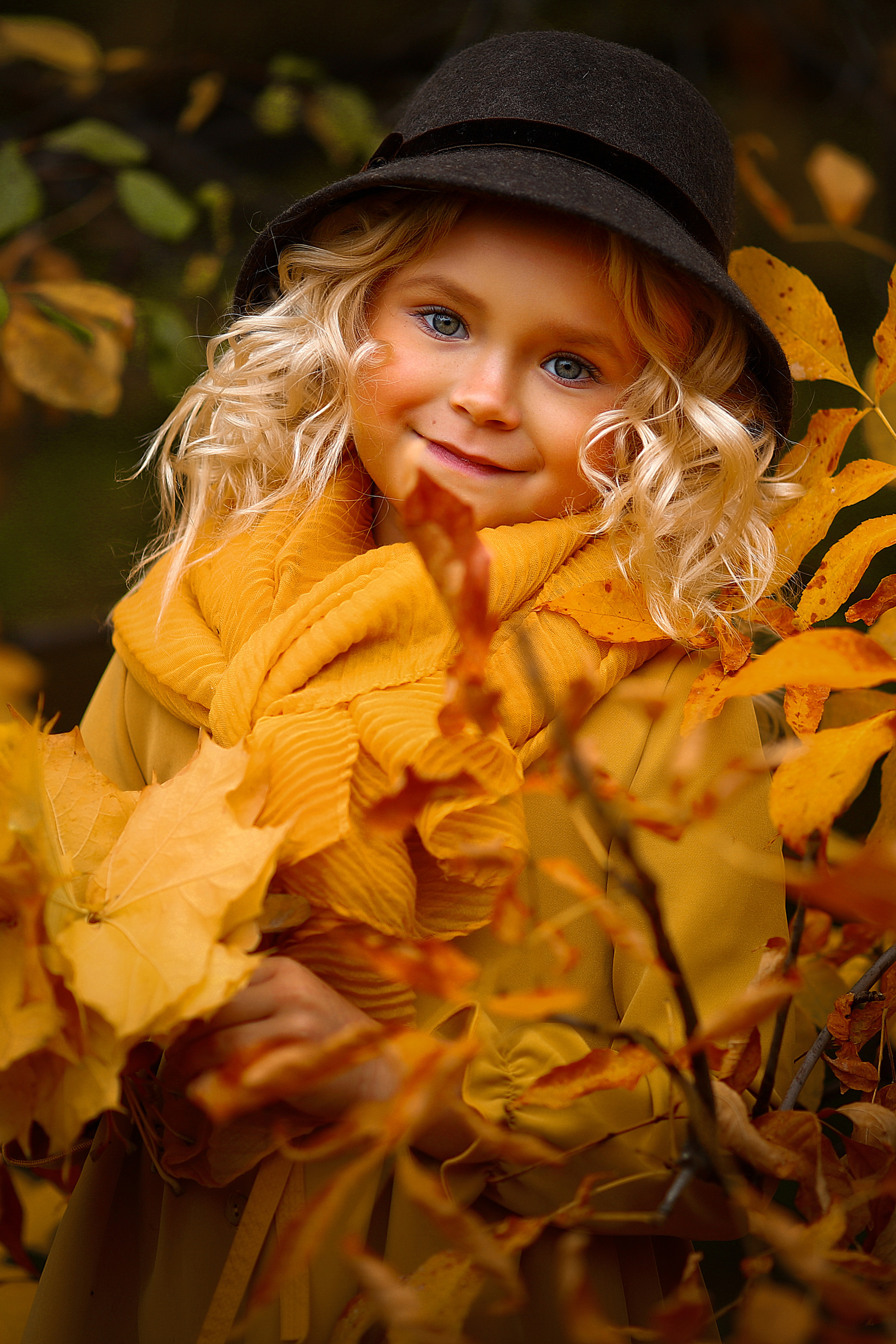 детская фотосессия осенью