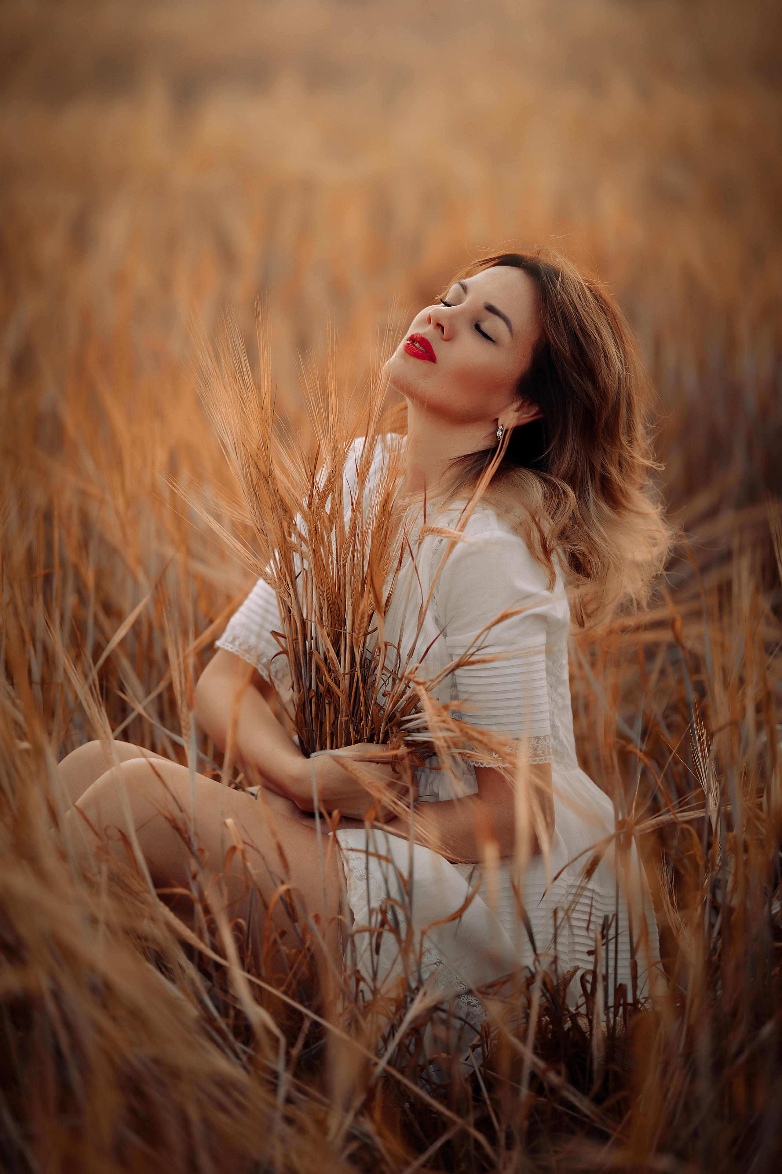 фотосессия в пшенице Москва и МО