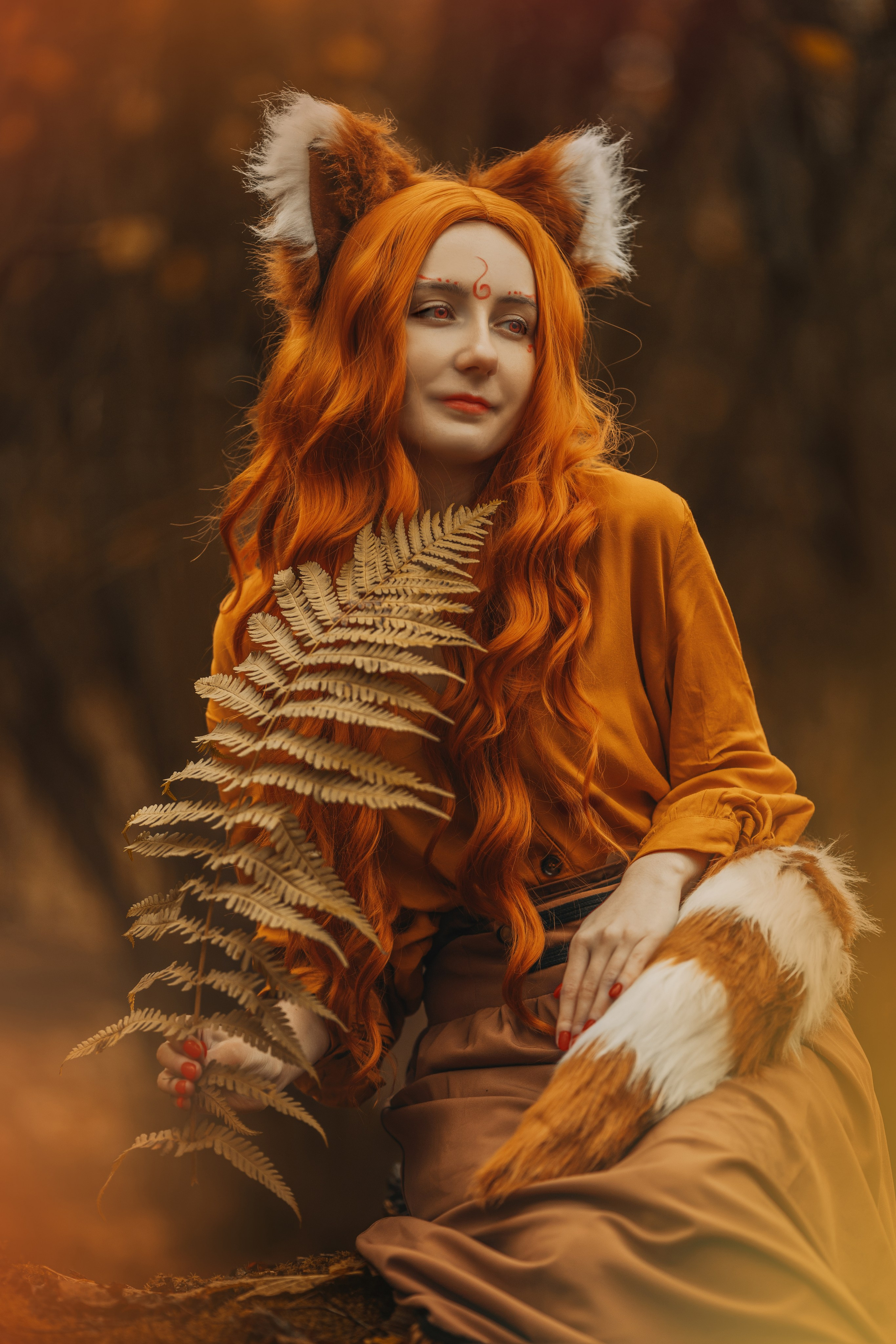 фотосессия рыжей панды дух китайский