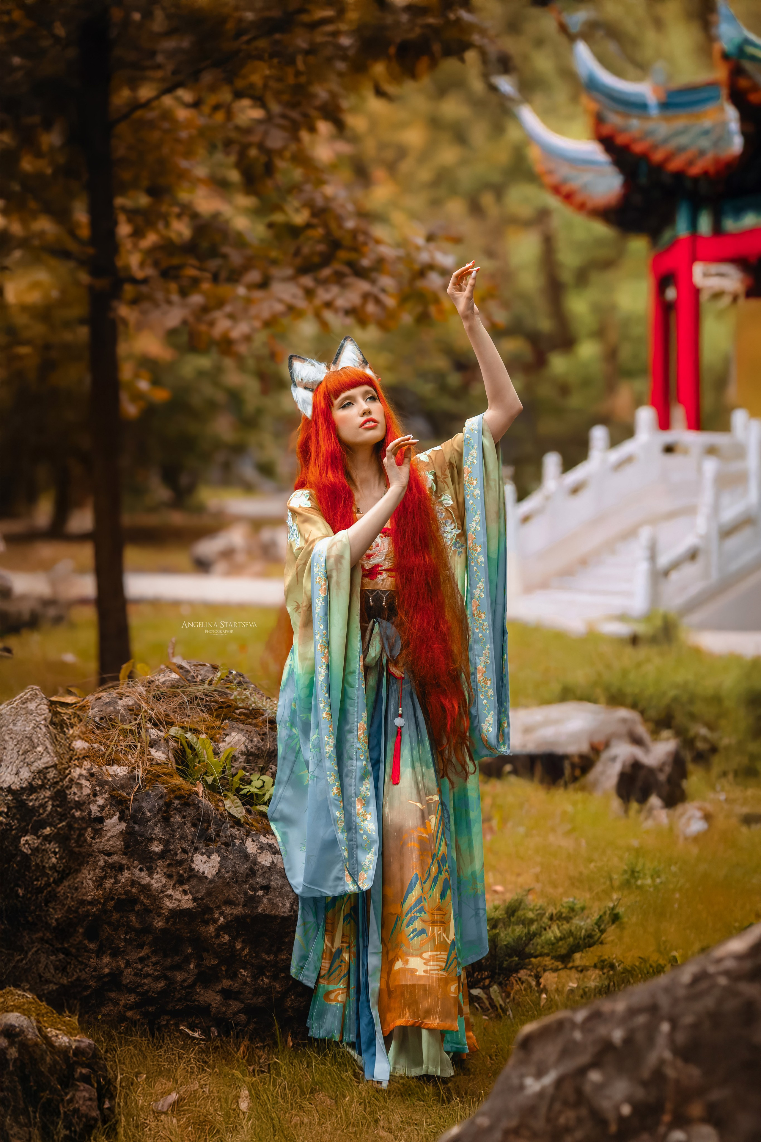 Китайская лиса, Хули-цзин 狐貍精. Сказочный фотограф в русском стиле в Москве Ангелина Старцева | Русский сказки|Фотосесессия в Азиатском стиле