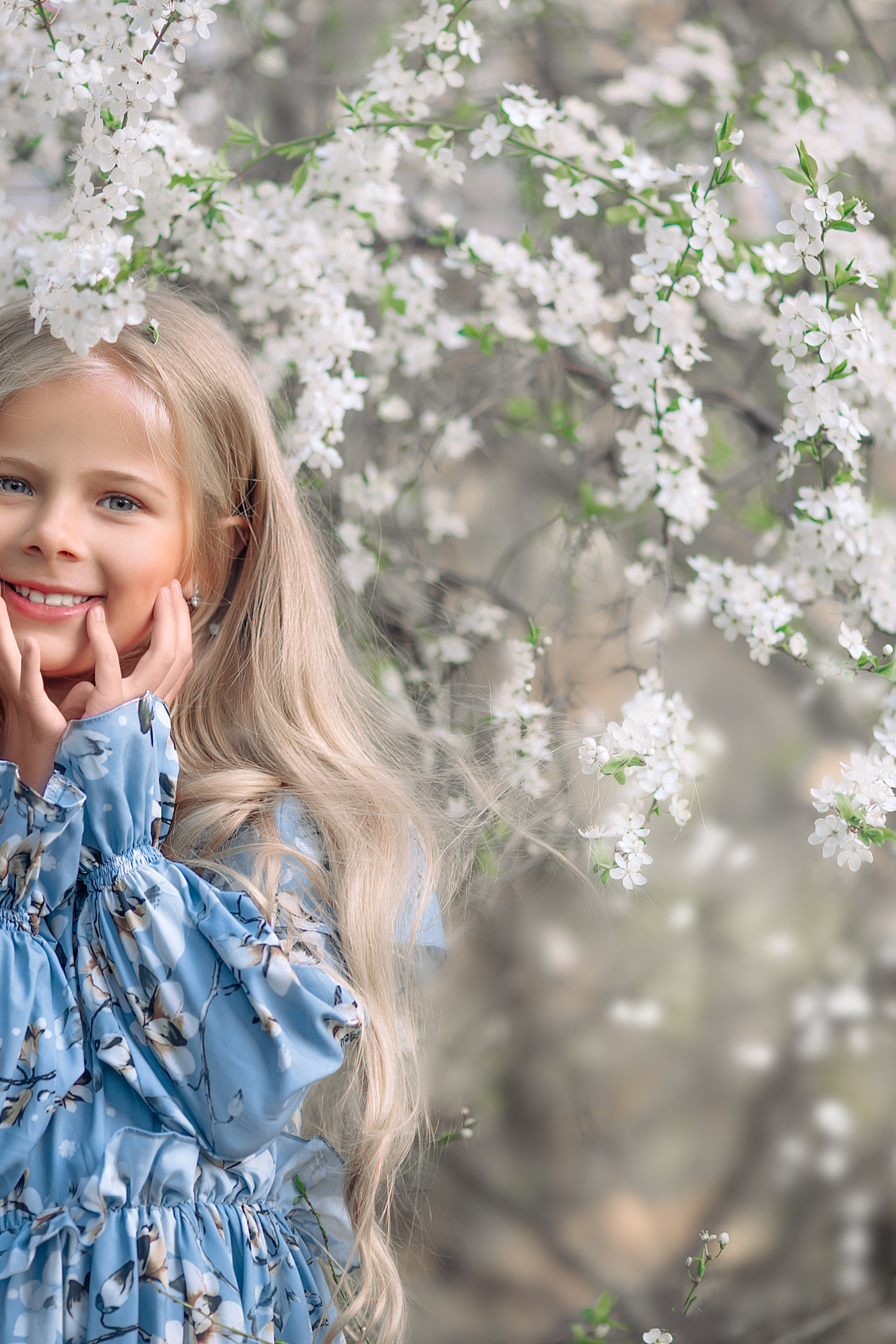 детский фотограф в цветении