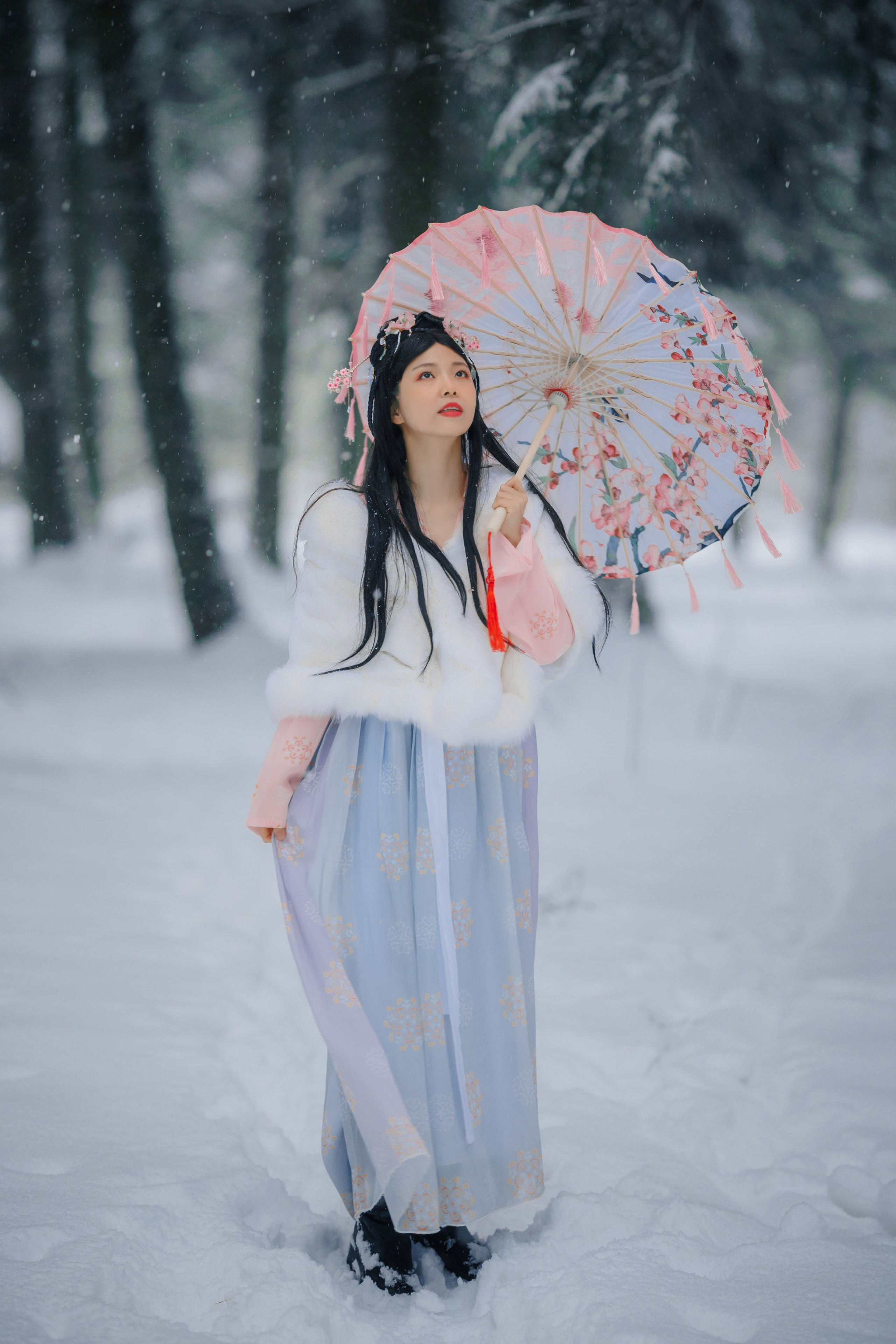 Первый снег, 第一场雪. Сказочный фотограф в русском стиле в Москве Ангелина Старцева | Русский сказки|Фотосесессия в Азиатском стиле