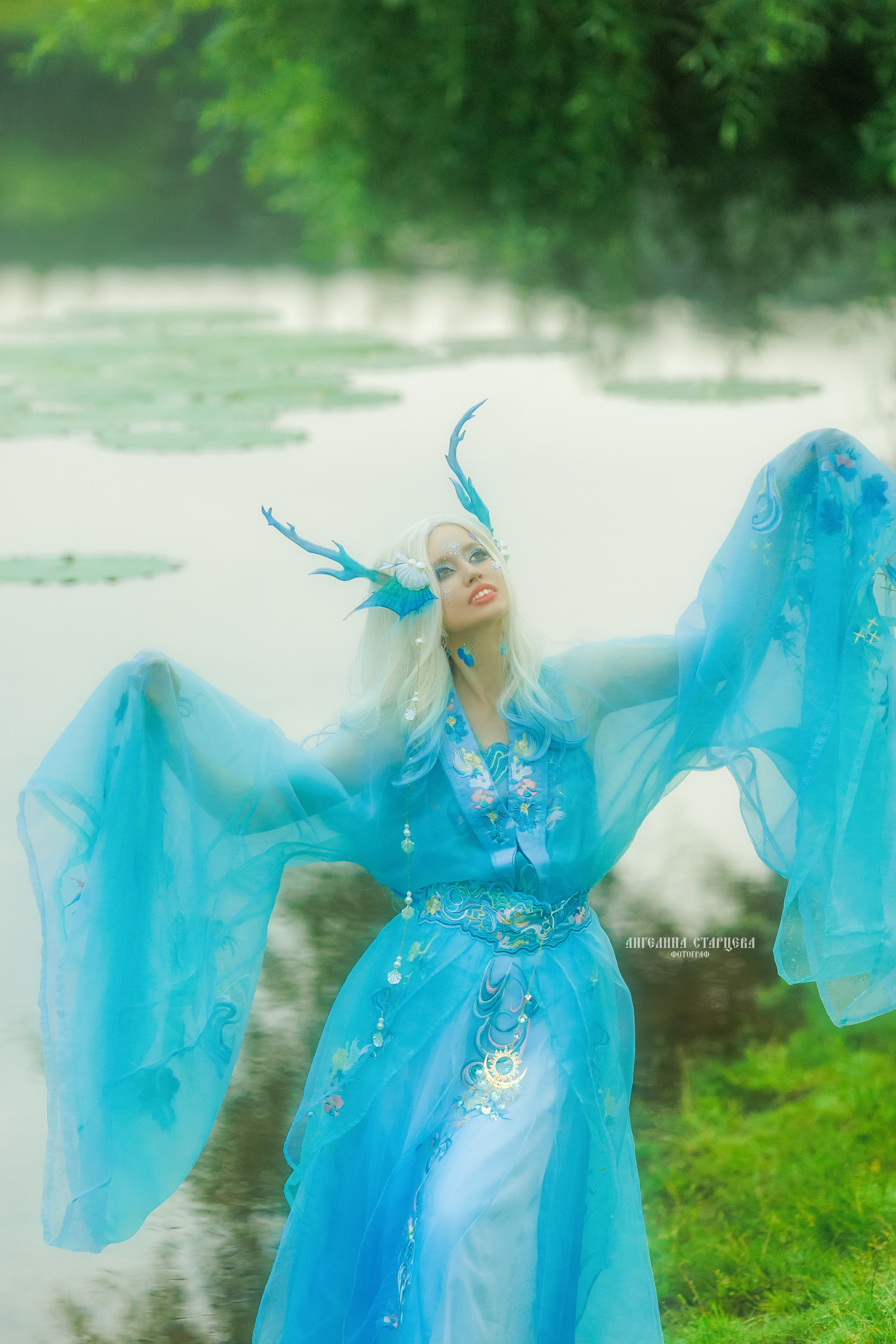 Невеста водного дракона, 水龙的新娘. Фотосессия в русском стиле в Москве | Ангелина Старцева | Русские сказки|Фотосессия в китайском, Азиатском стиле|Винтажная фотосессия в МО