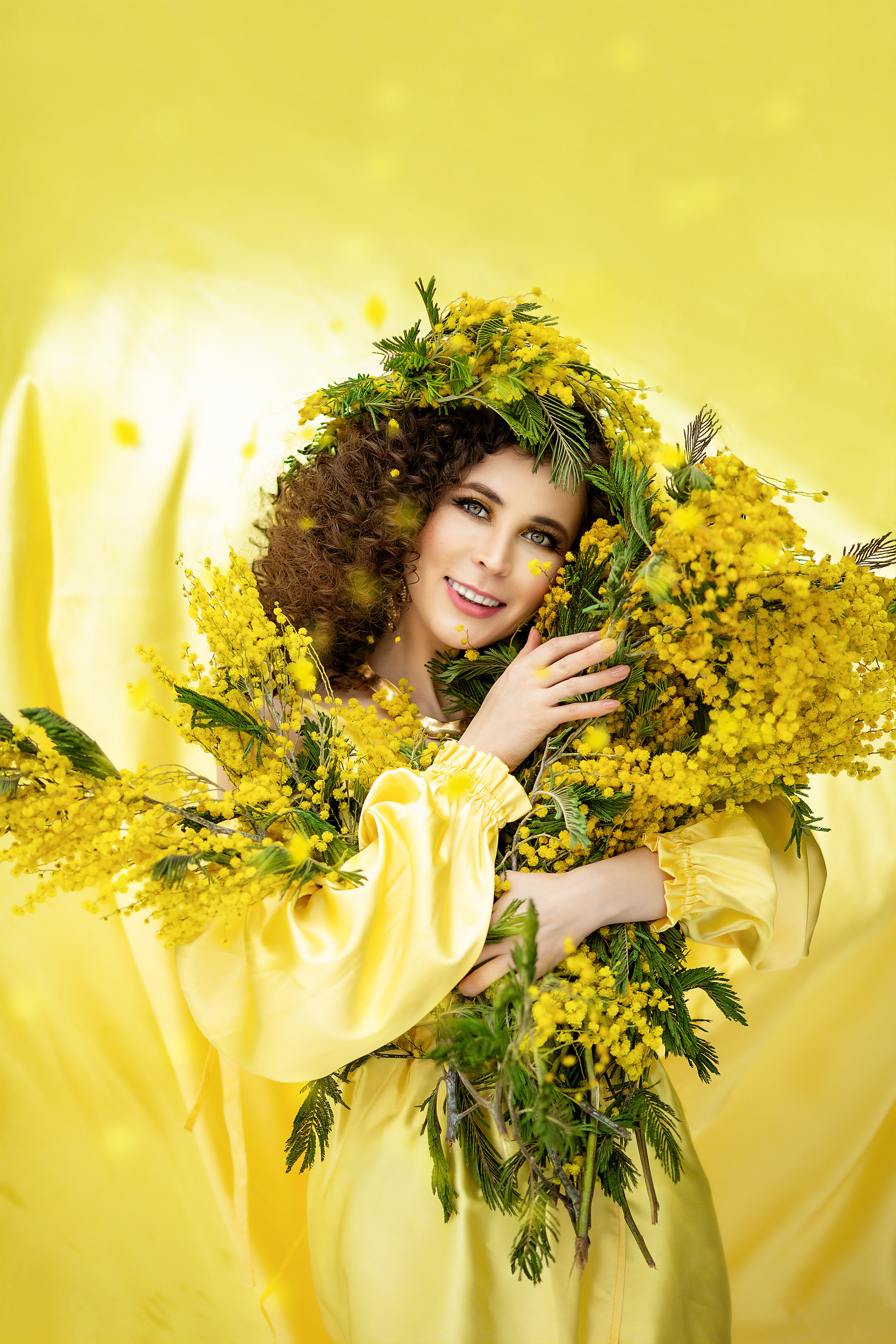женская фотосессия в мимозе Москва и МО
