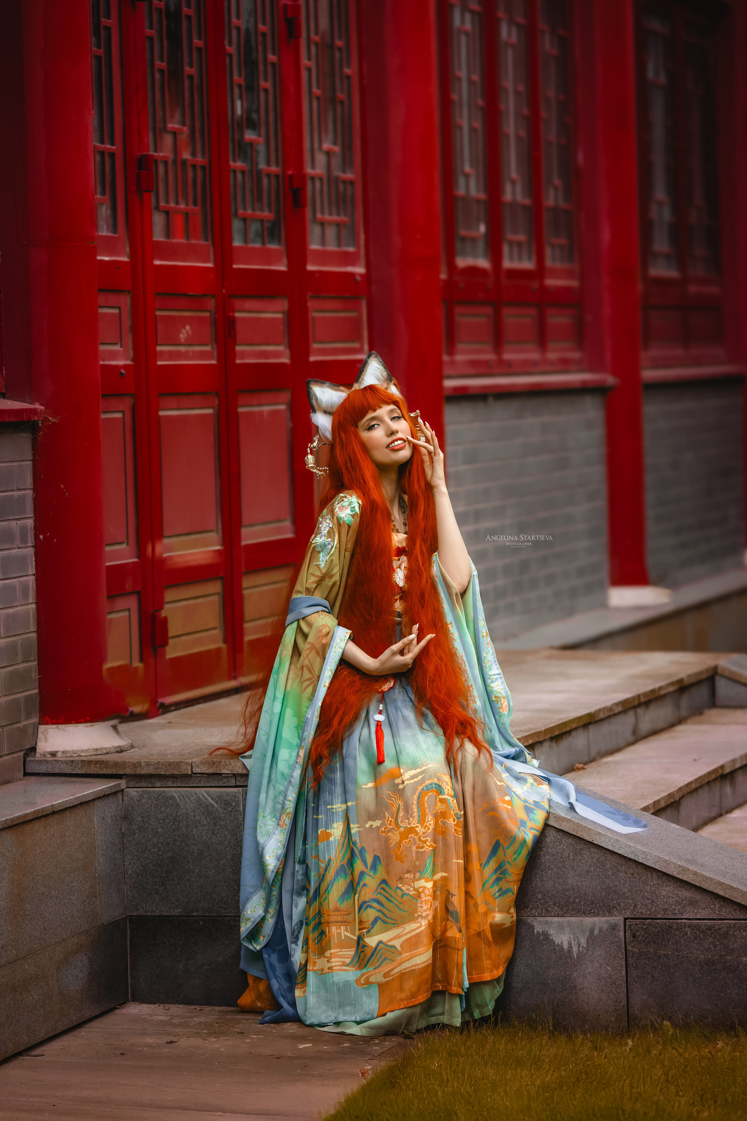 Китайская лиса, Хули-цзин 狐貍精. Сказочный фотограф в русском стиле в Москве Ангелина Старцева | Русский сказки|Фотосесессия в Азиатском стиле