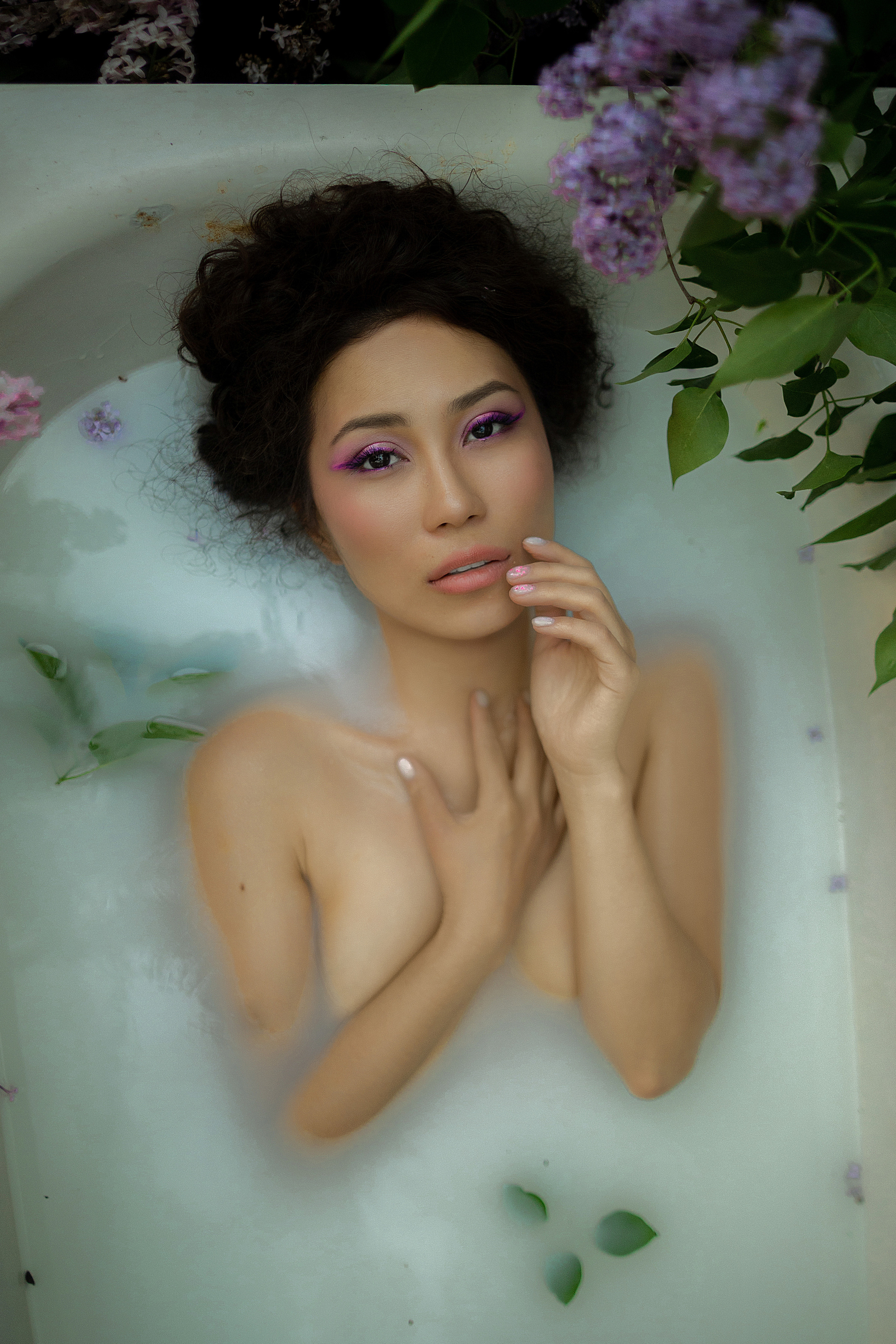 обнаженная фотосессия в ванной