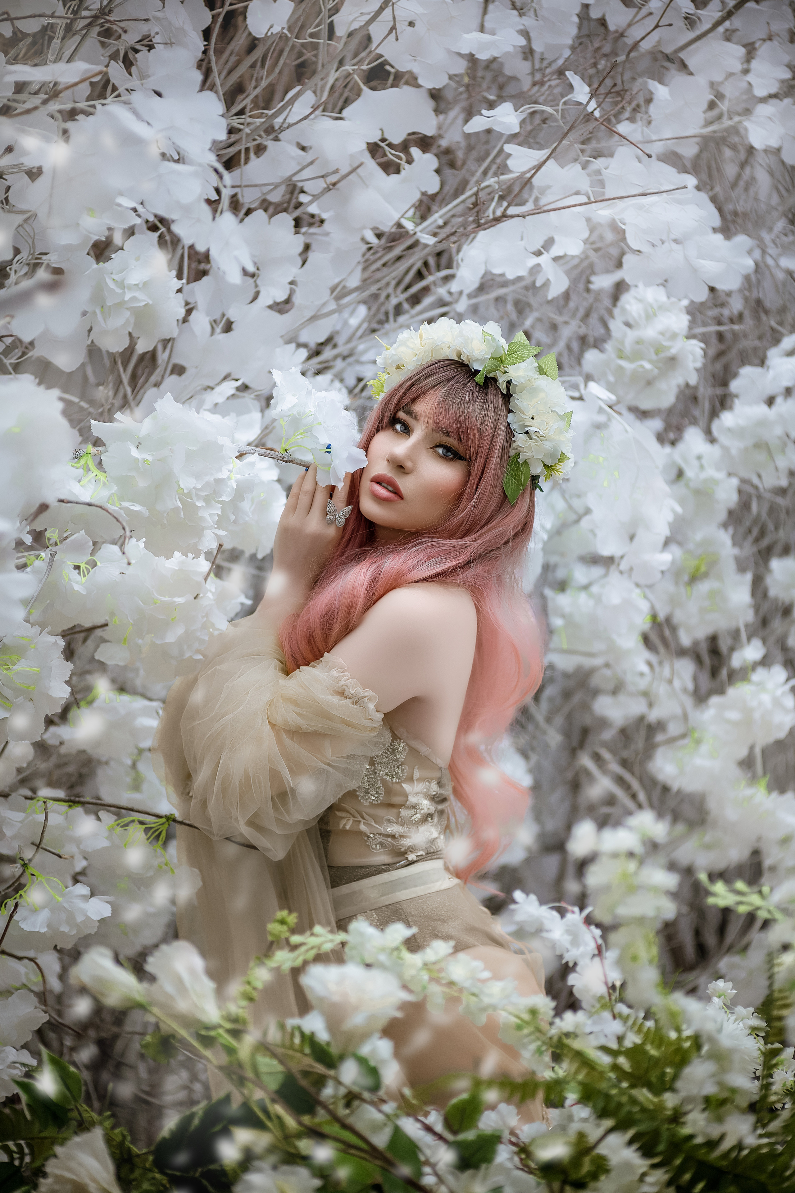 цветочная фотосессия в студии