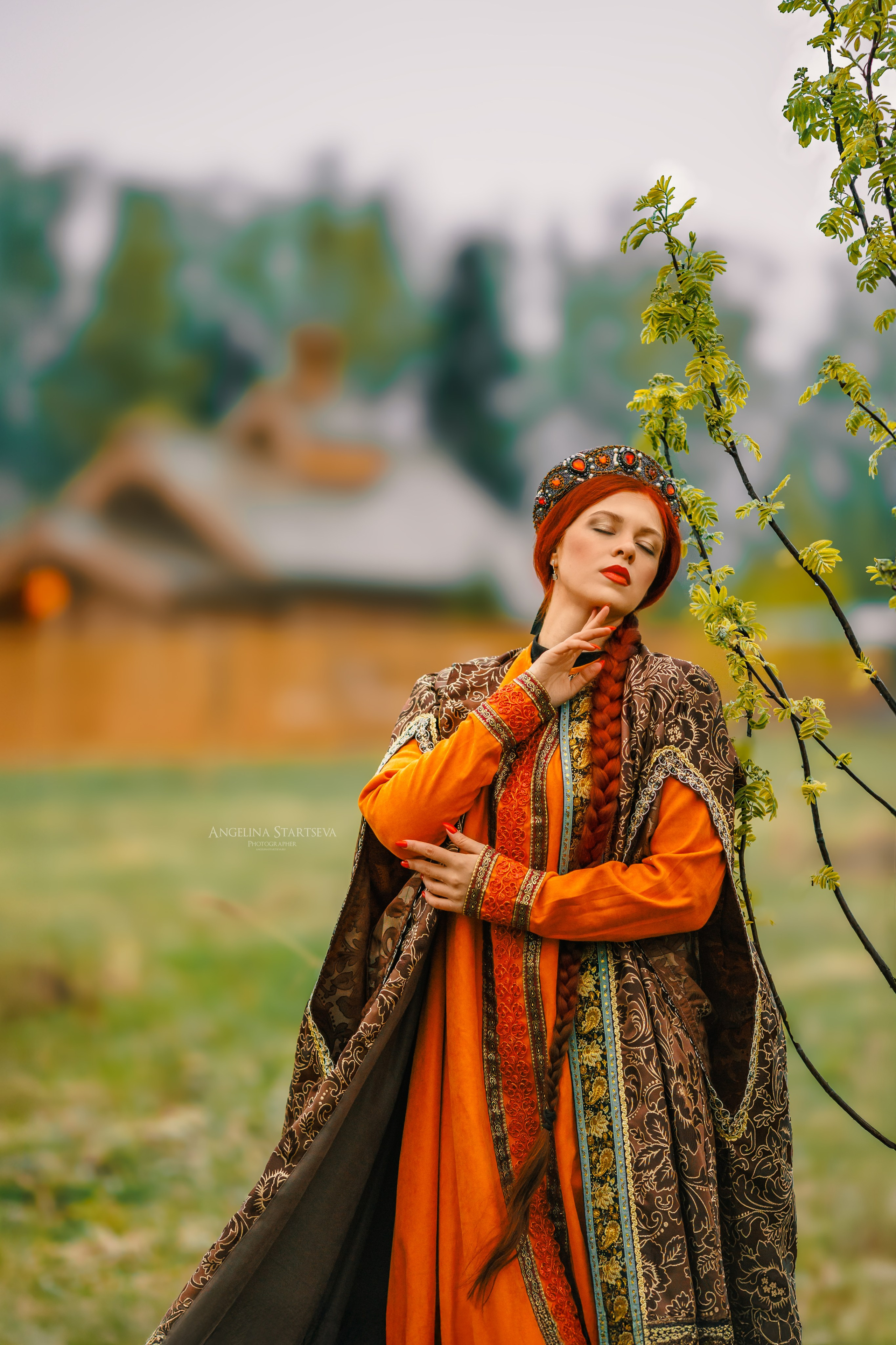красивая русская фотосессия, топовый сказочный фотограф в Москве Ангелина Старцева