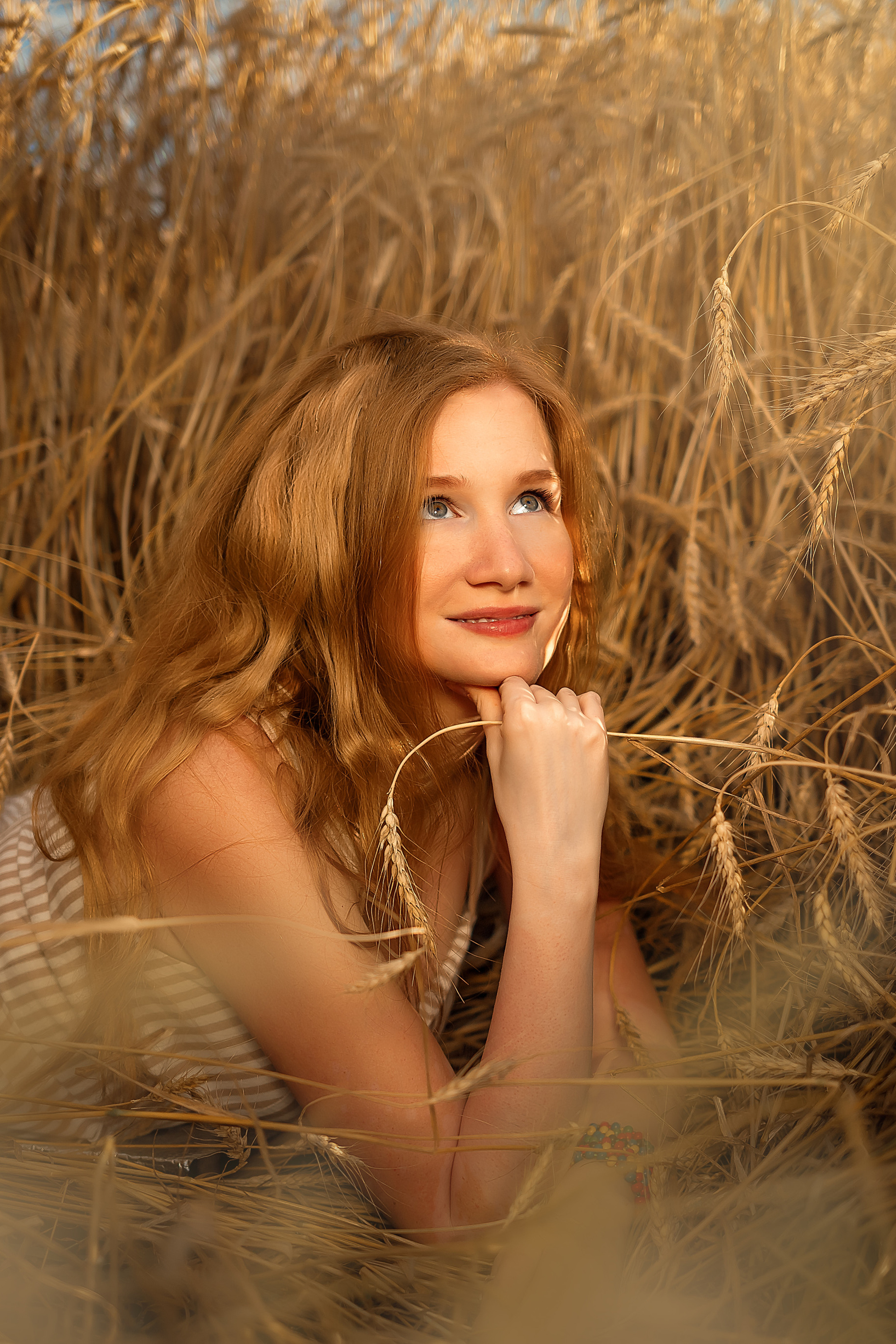 фотосессия в пшенице Москва и МО