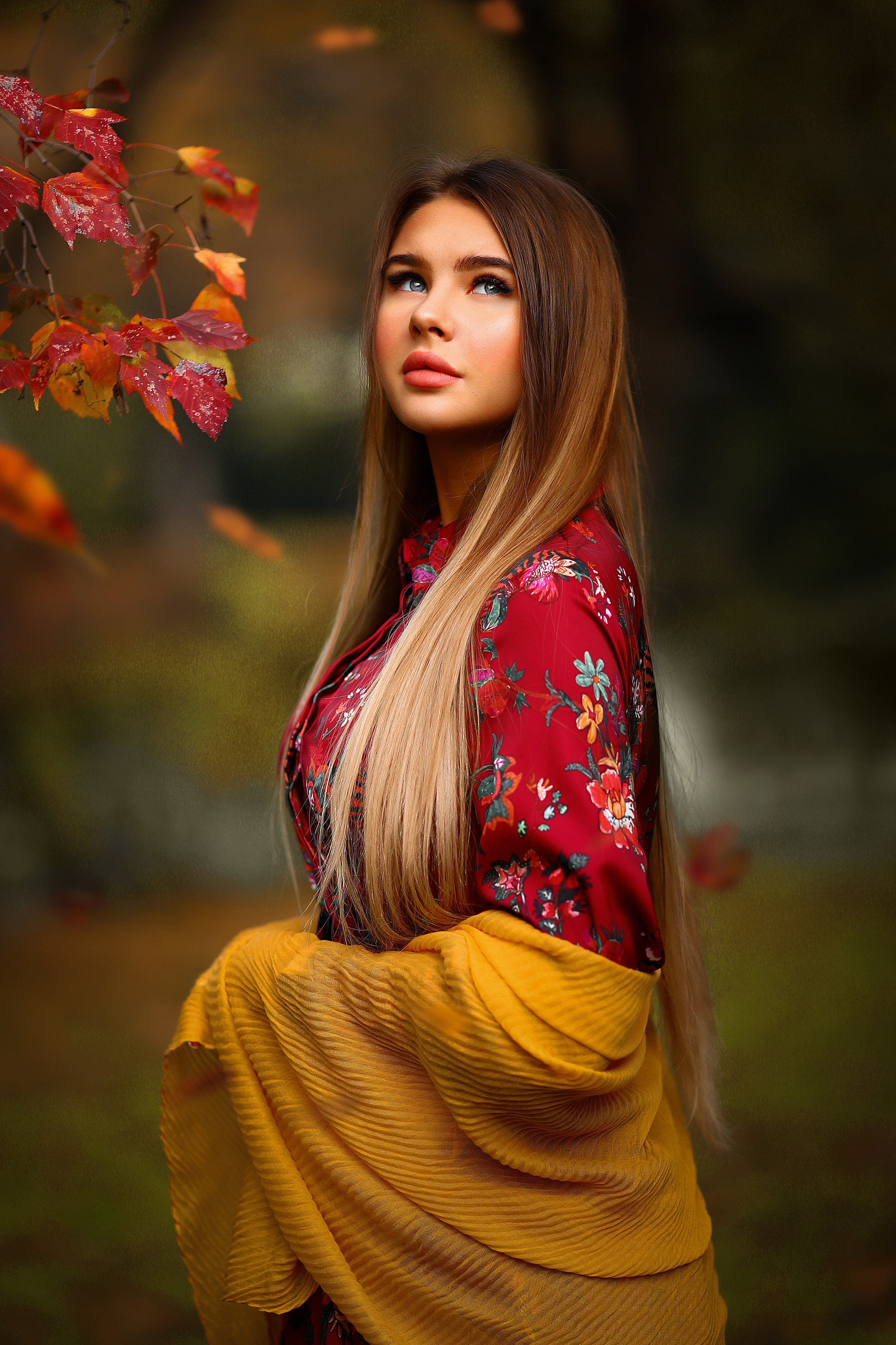 женская осеняя  фотосессия в Москве и МО