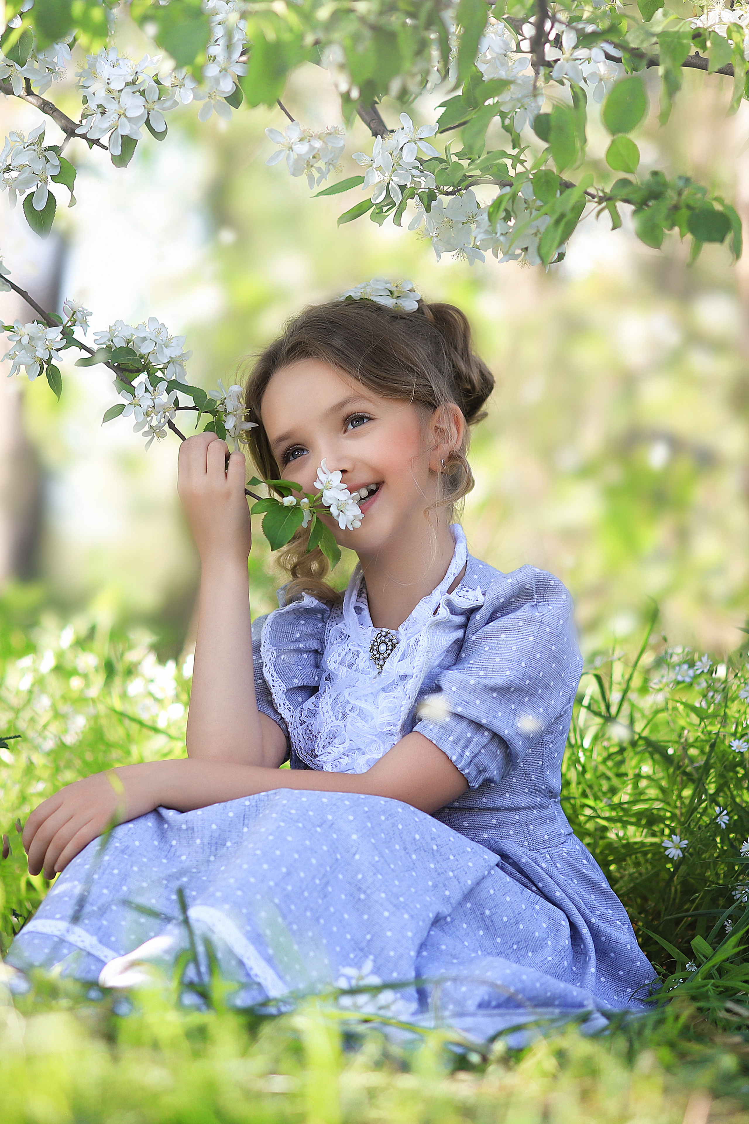 фотосессия в цветущих садах