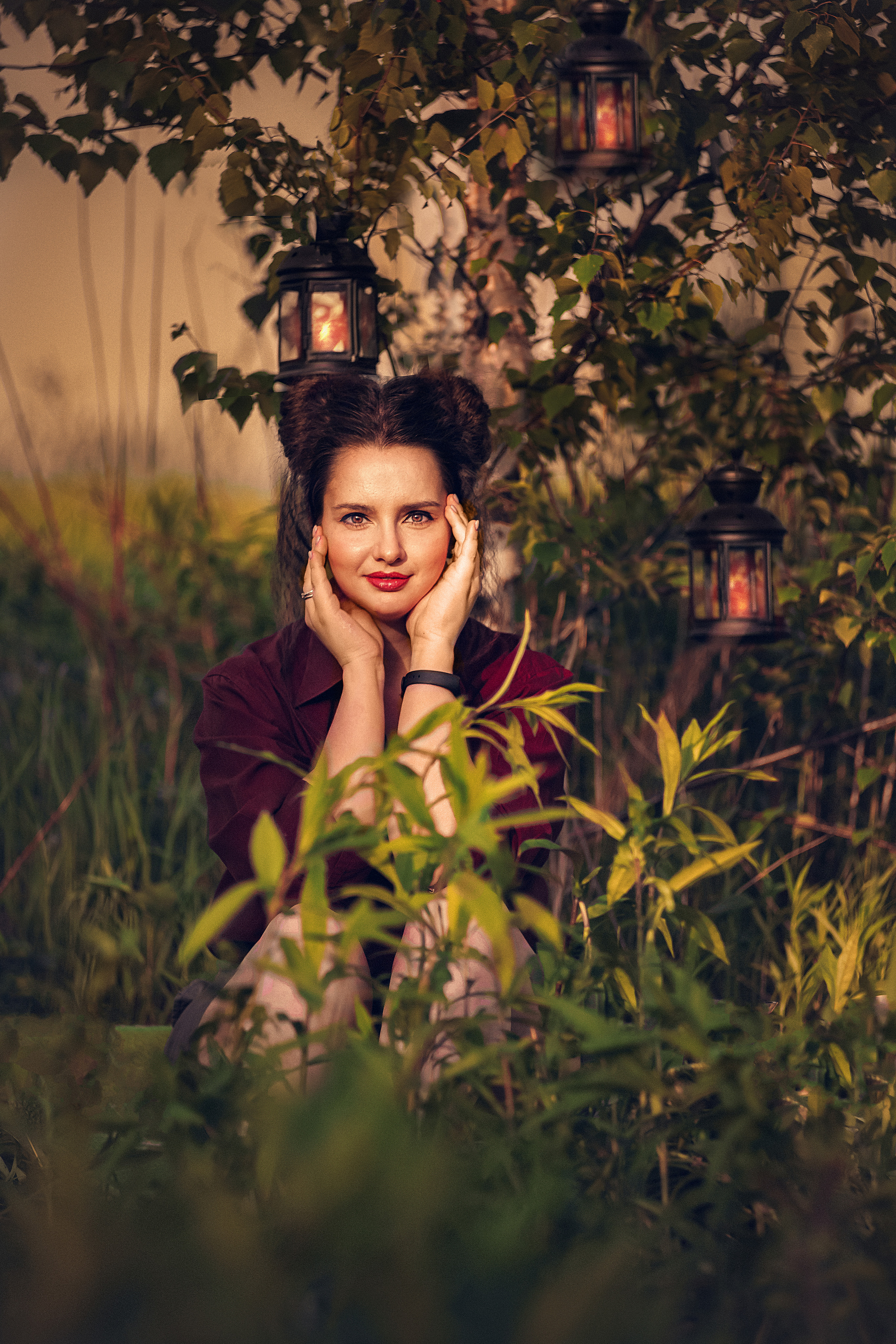 закатная фотосессия в Москве на природе