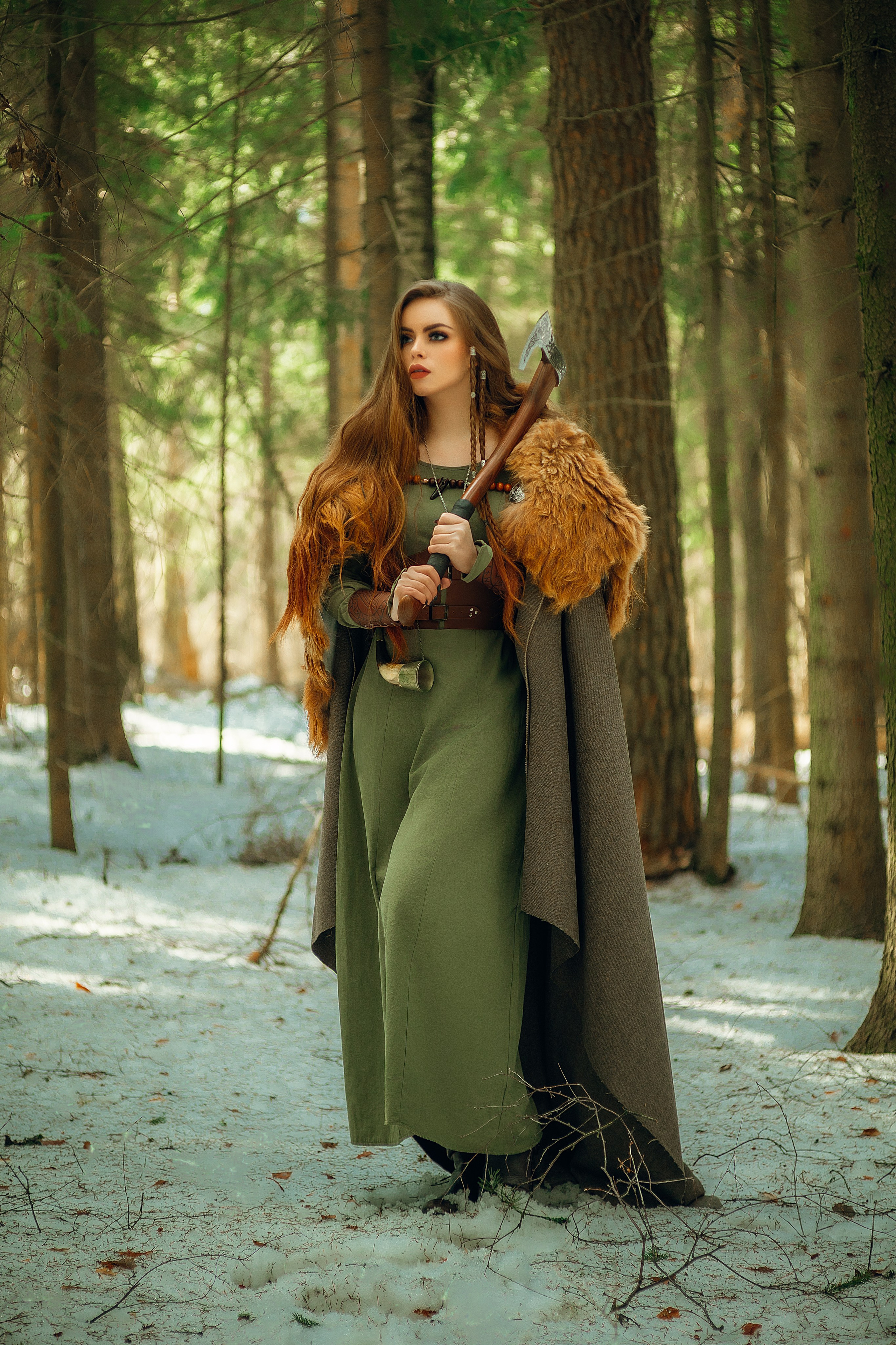 девушка викинг фотосессия