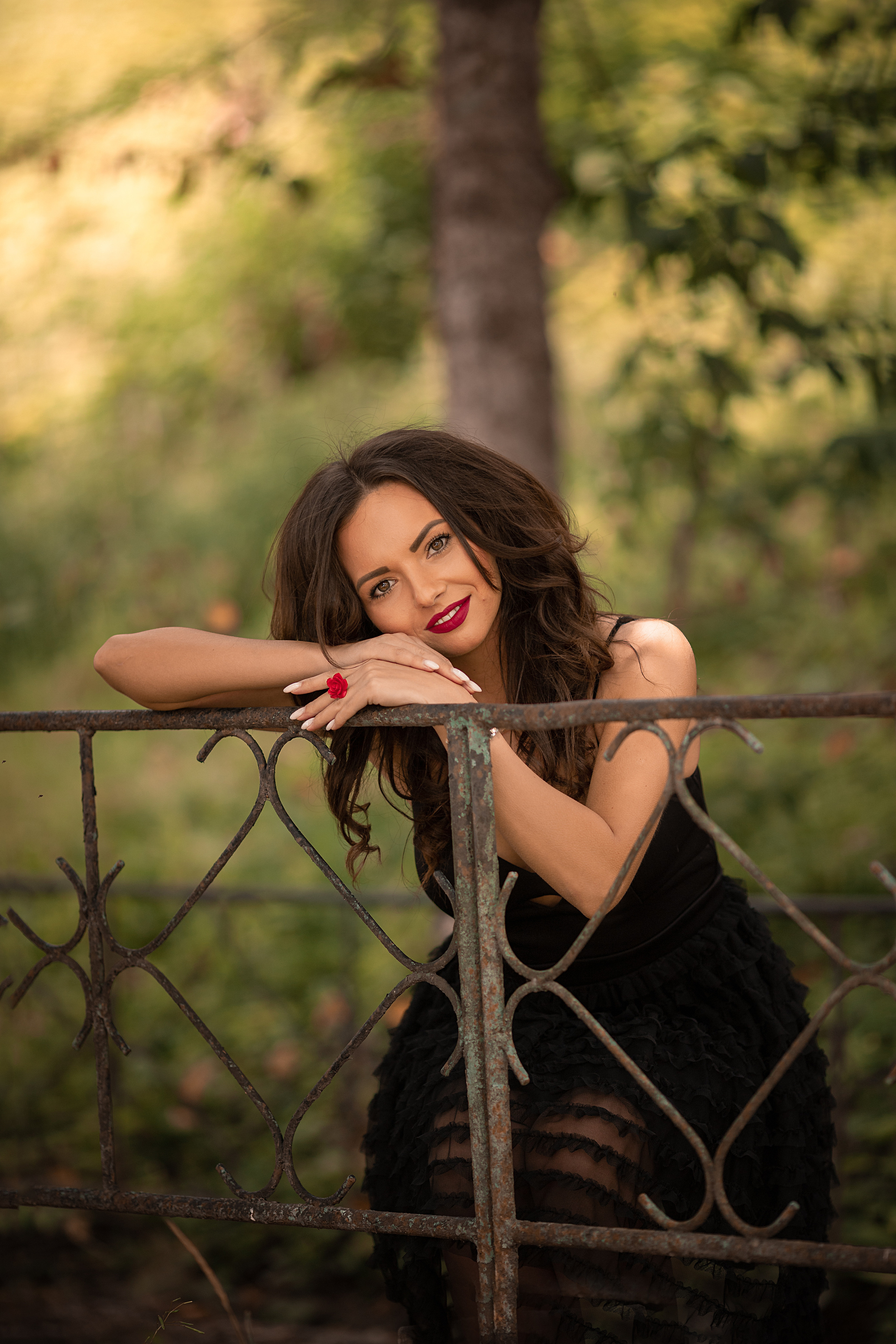 Женская осенняя фотосессия в Звенигороде 