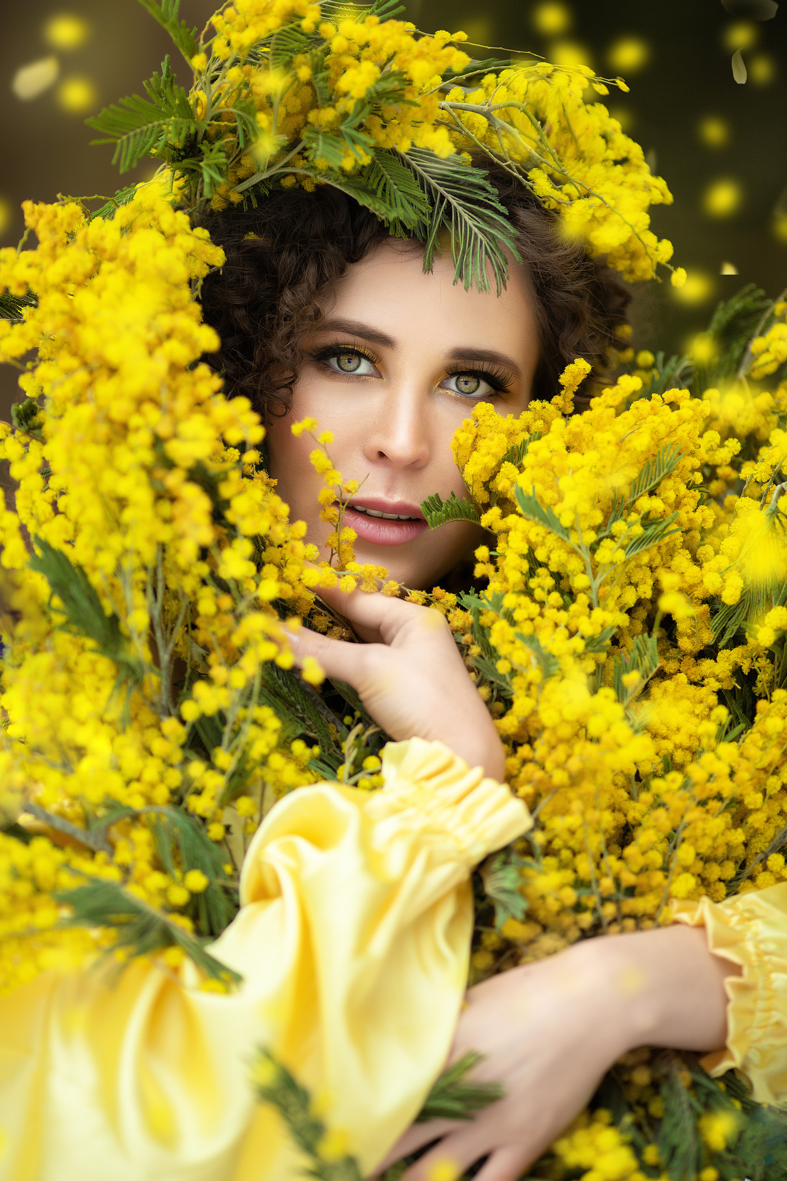 женская фотосессия в мимозе Москва и МО