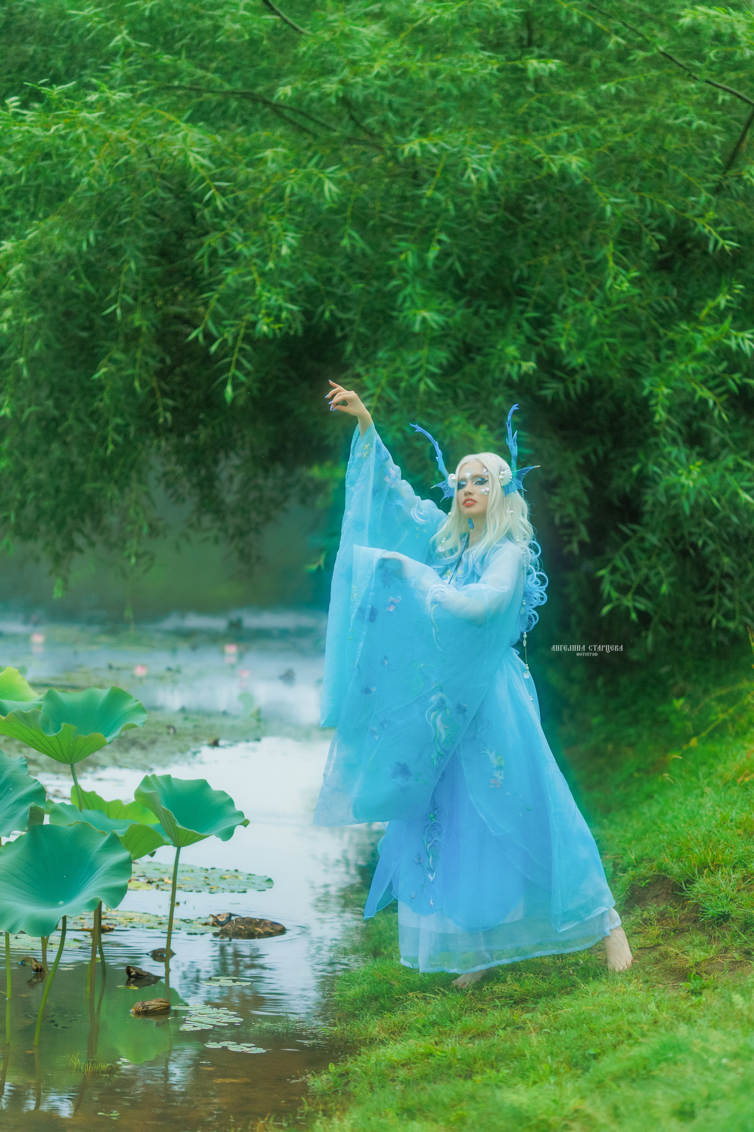 Невеста водного дракона, 水龙的新娘. Фотосессия в русском стиле в Москве | Ангелина Старцева | Русские сказки|Фотосессия в китайском, Азиатском стиле|Винтажная фотосессия в МО