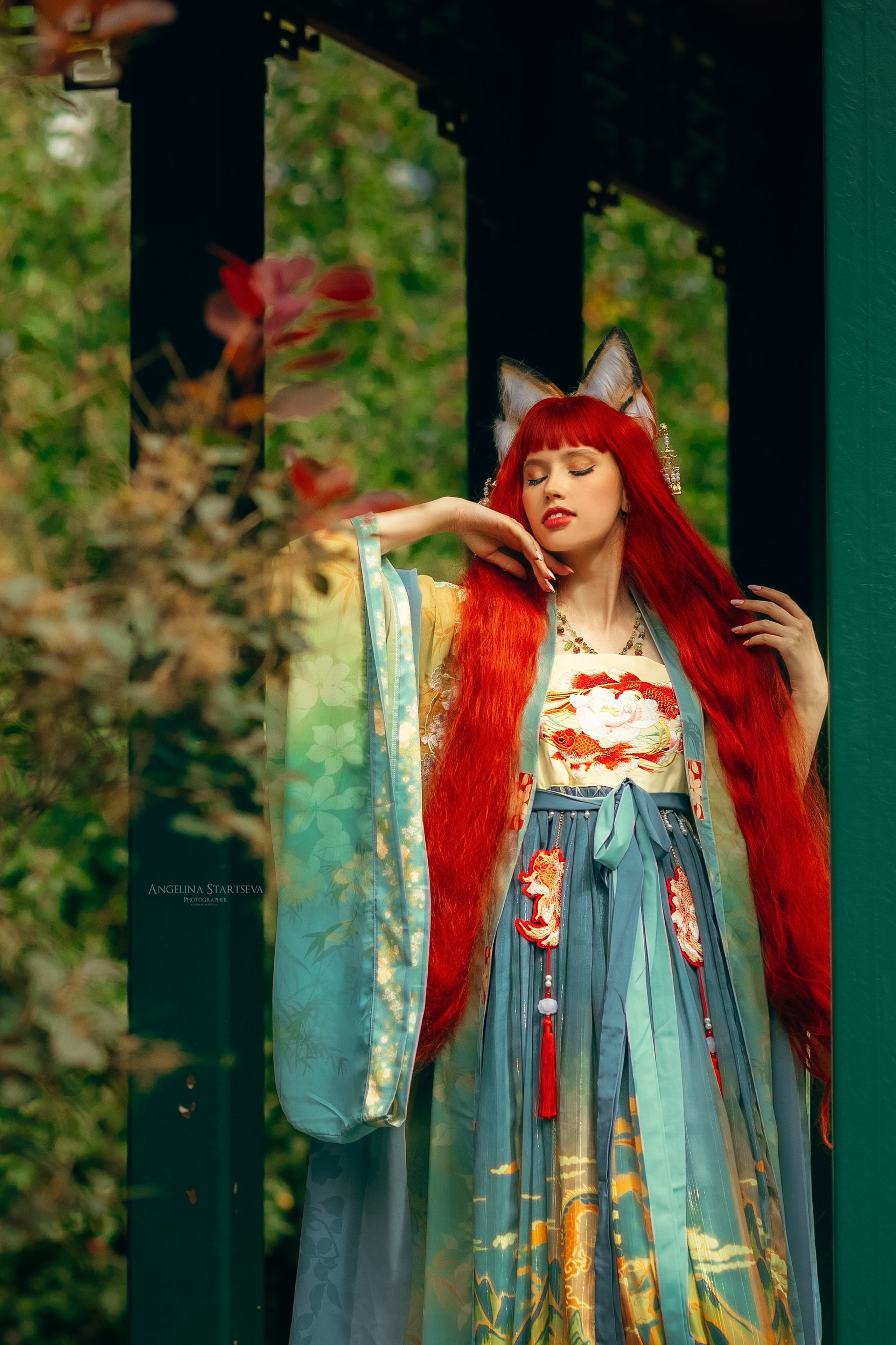 Китайская лиса, Хули-цзин 狐貍精. Сказочный фотограф в русском стиле в Москве Ангелина Старцева | Русский сказки|Фотосесессия в Азиатском стиле