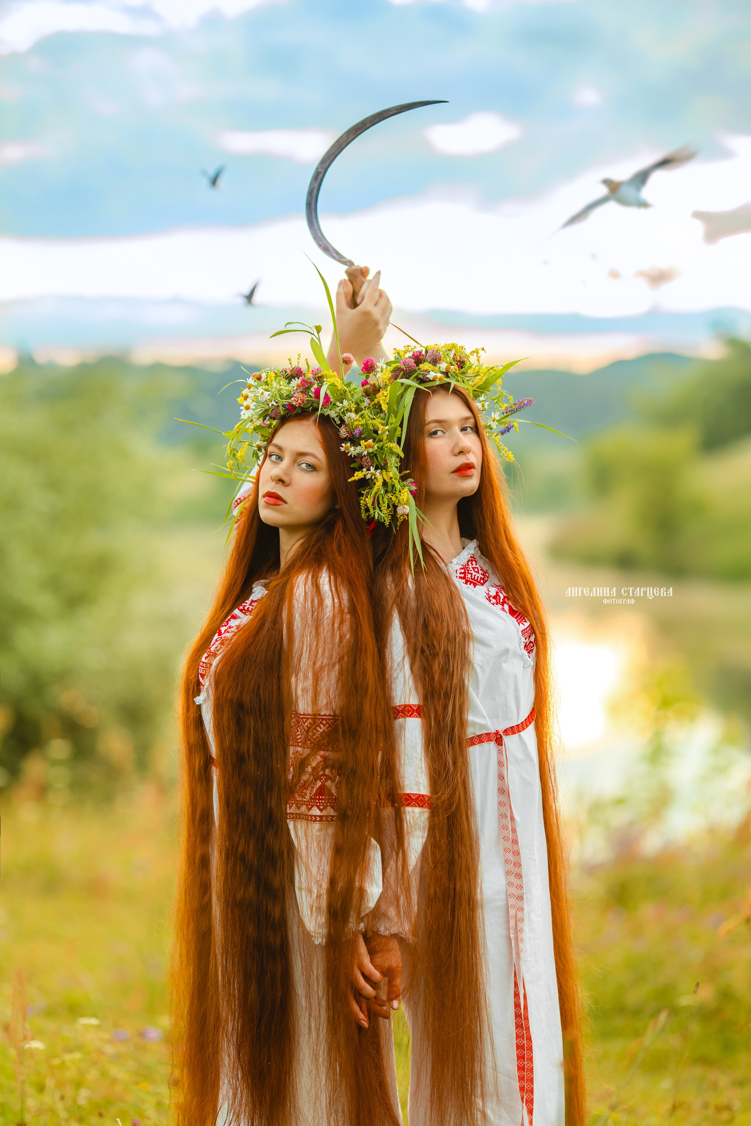 фотосессия в русском стиле, фотосессия в русском стиле в Москве, фотосессия Ивана Купала в Москве, фотосессия на Купалу, фотосессия Ивана Купала