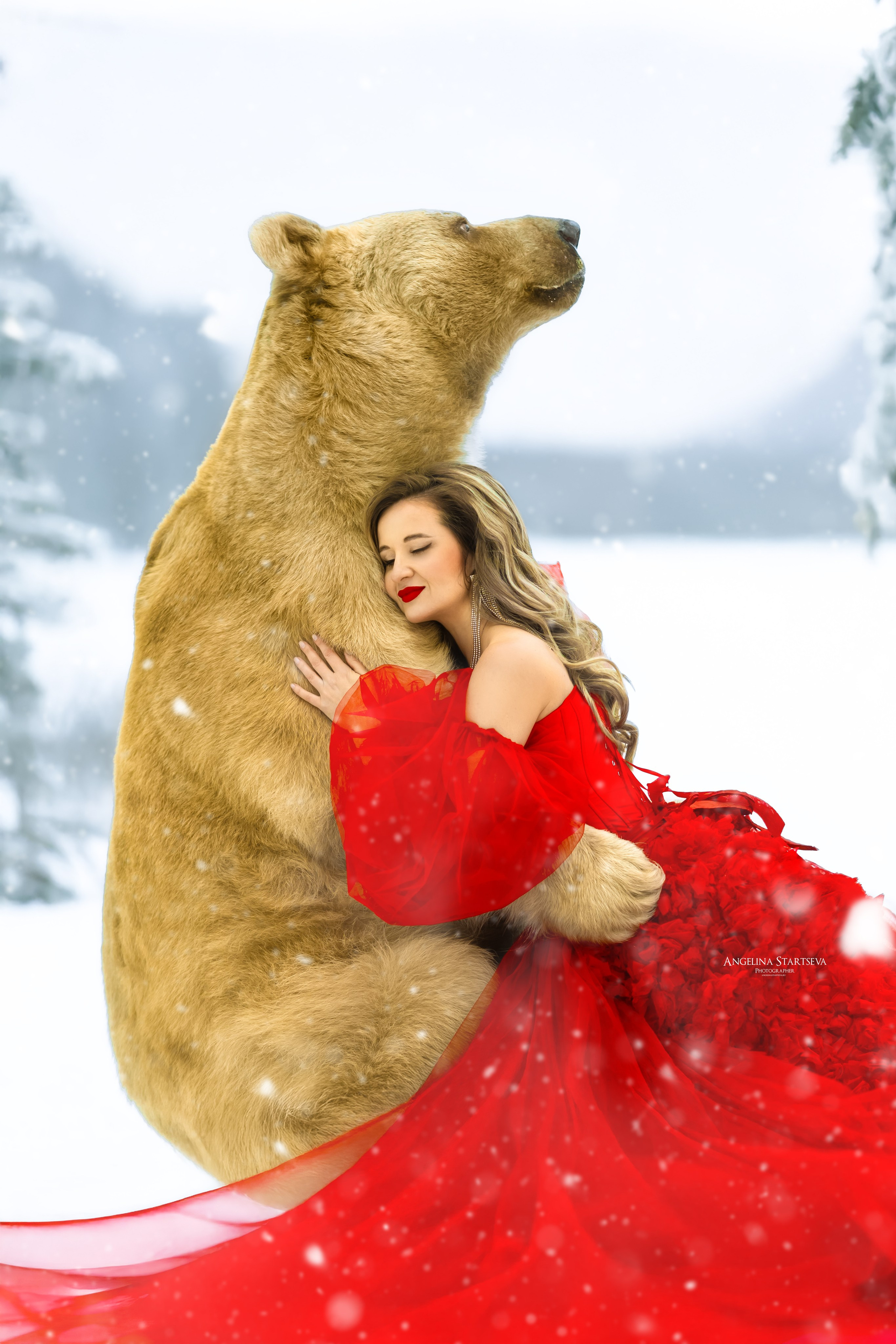 фотосессия с мишкой Степаном в Москве 