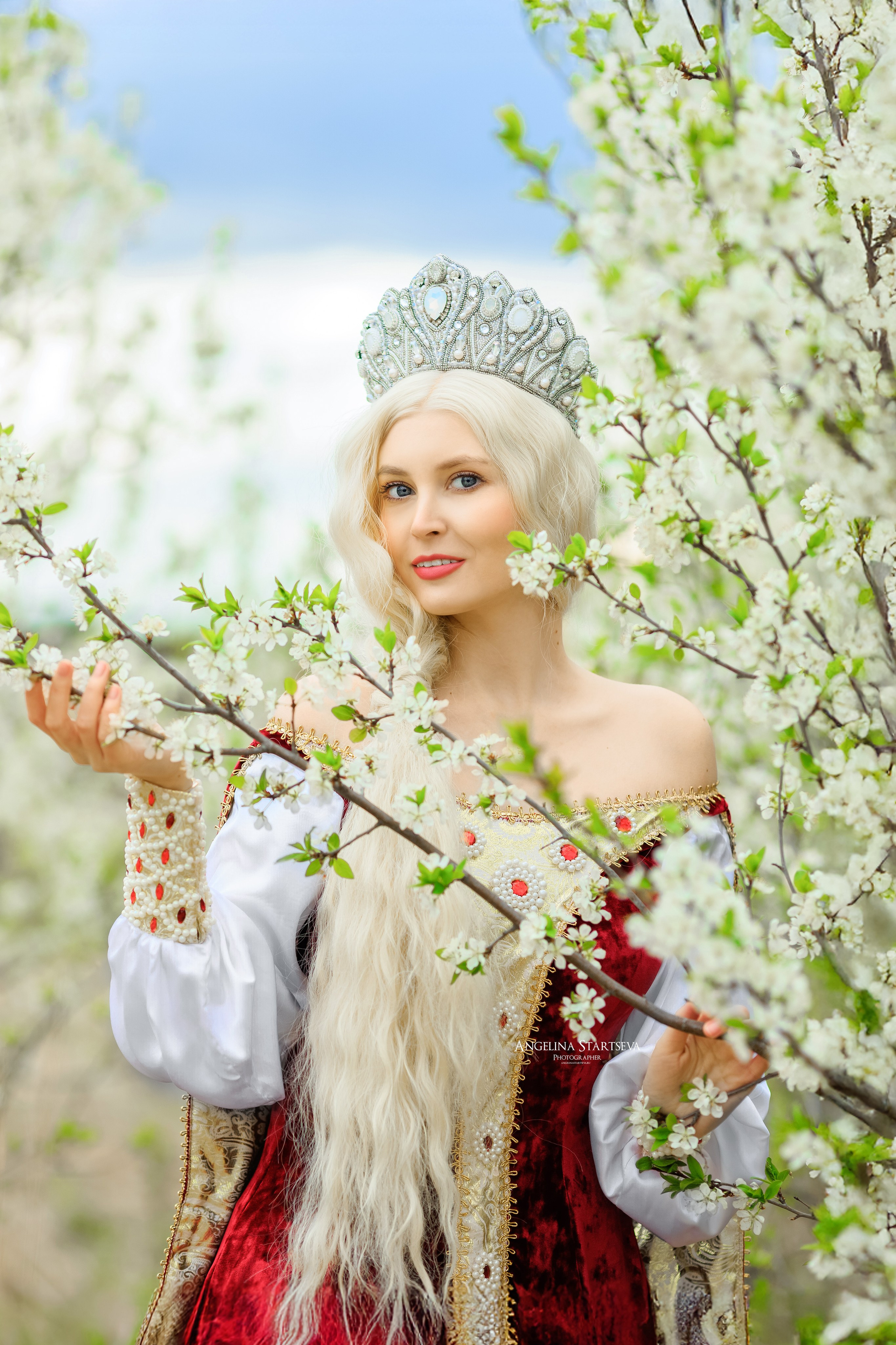 царевна-лебедь фотосессия, фотосессия Одетты, фотосессия в русском стиле на природе