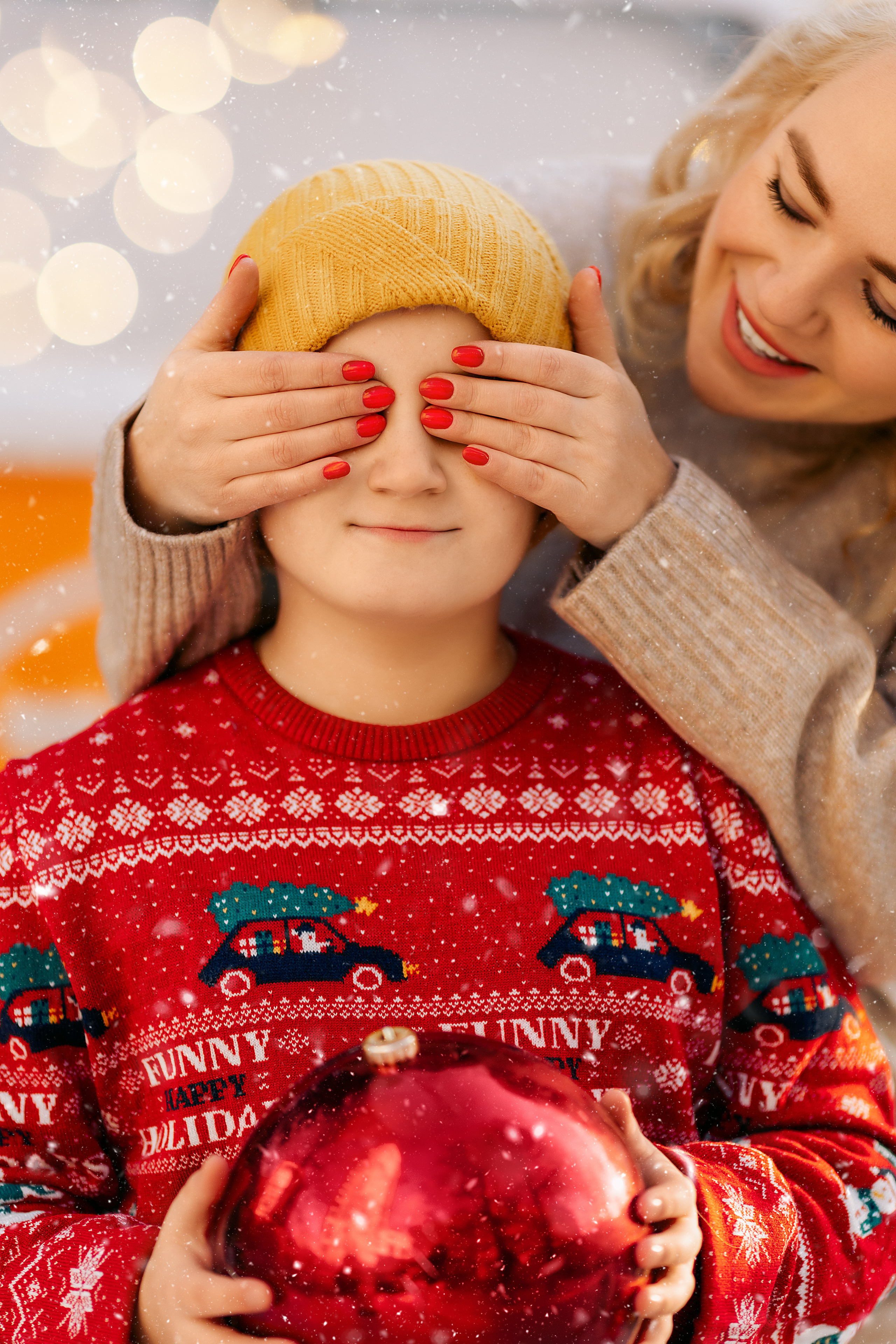 новогодняя семейная фотосессия