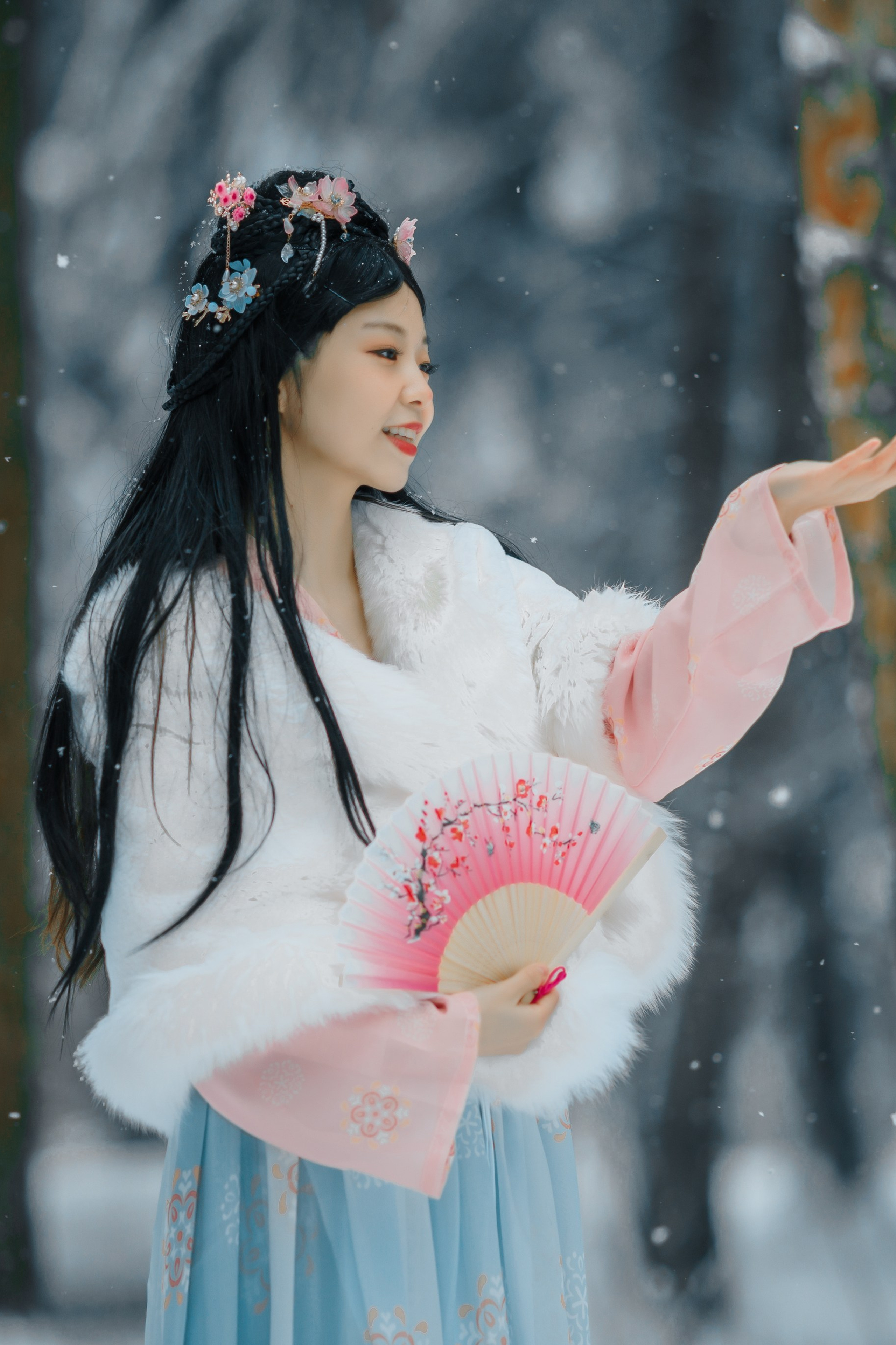 Первый снег, 第一场雪. Сказочный фотограф в русском стиле в Москве Ангелина Старцева | Русский сказки|Фотосесессия в Азиатском стиле