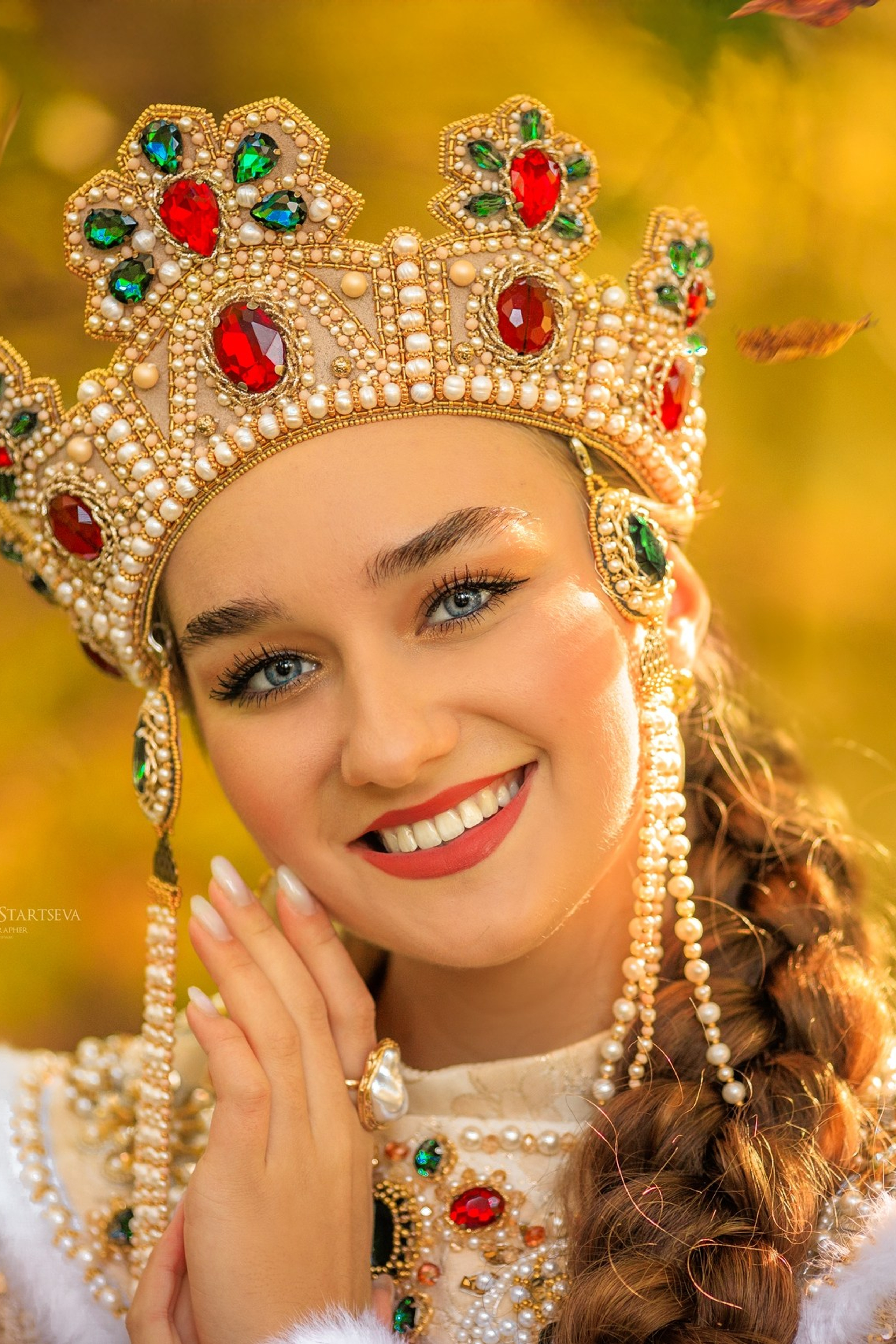 Королевна. Сказочный фотограф в русском стиле в Москве Ангелина Старцева | Русский сказки|Фотосесессия в Азиатском стиле