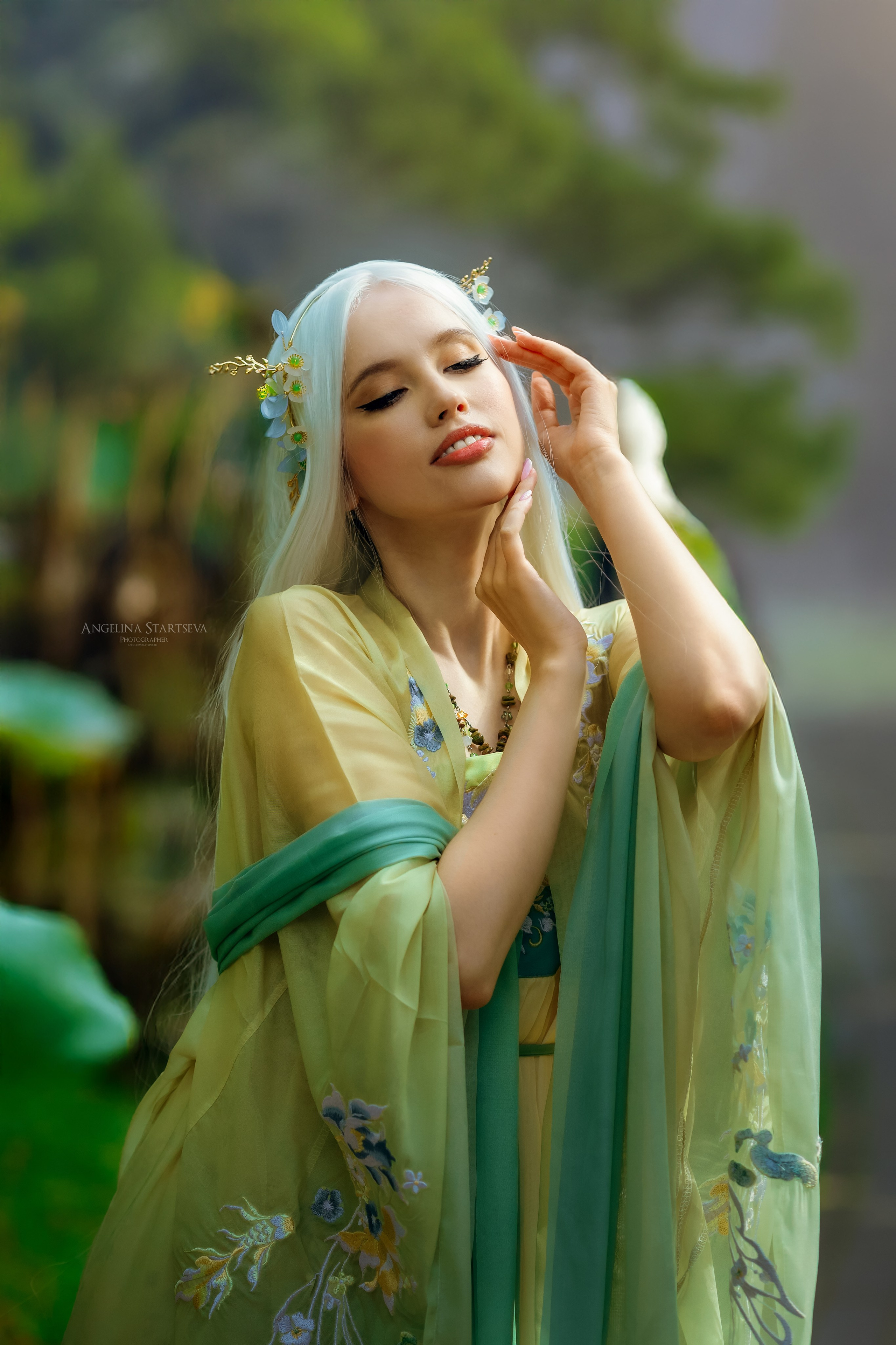 Небожительница, 天人. Сказочный фотограф в русском стиле в Москве Ангелина Старцева | Русский сказки|Фотосесессия в Азиатском стиле