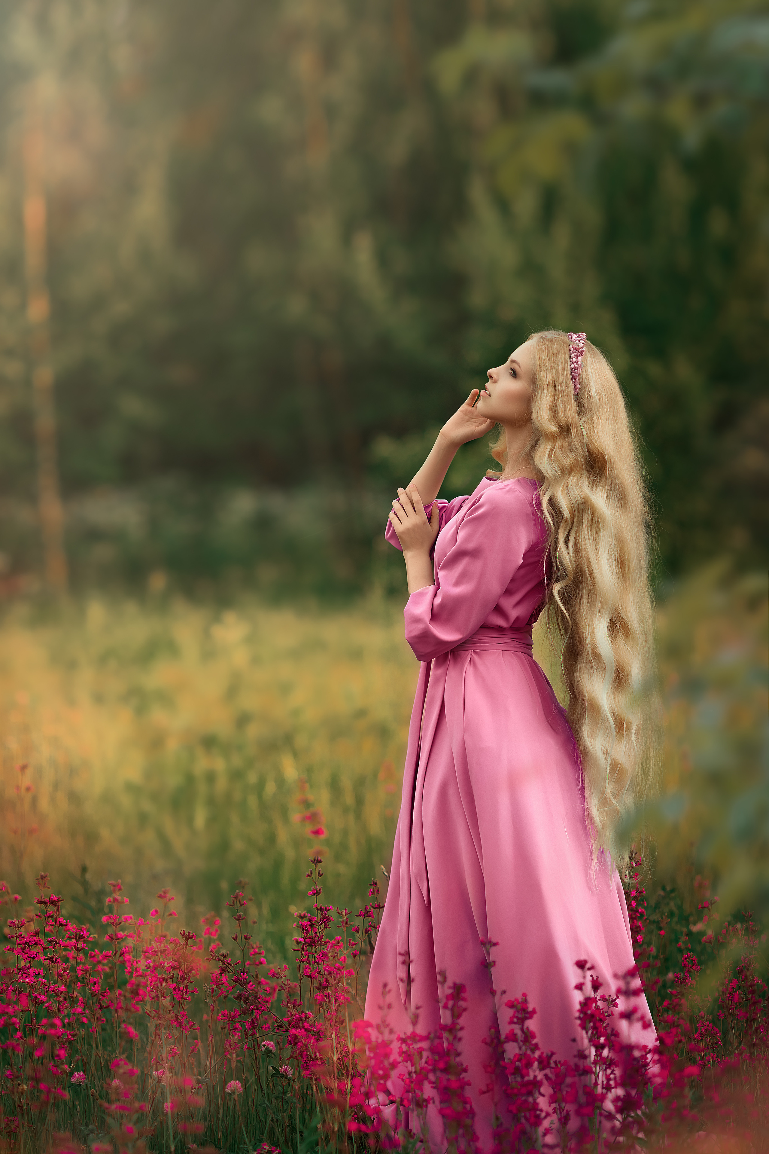 Детская фотосессия в поле 