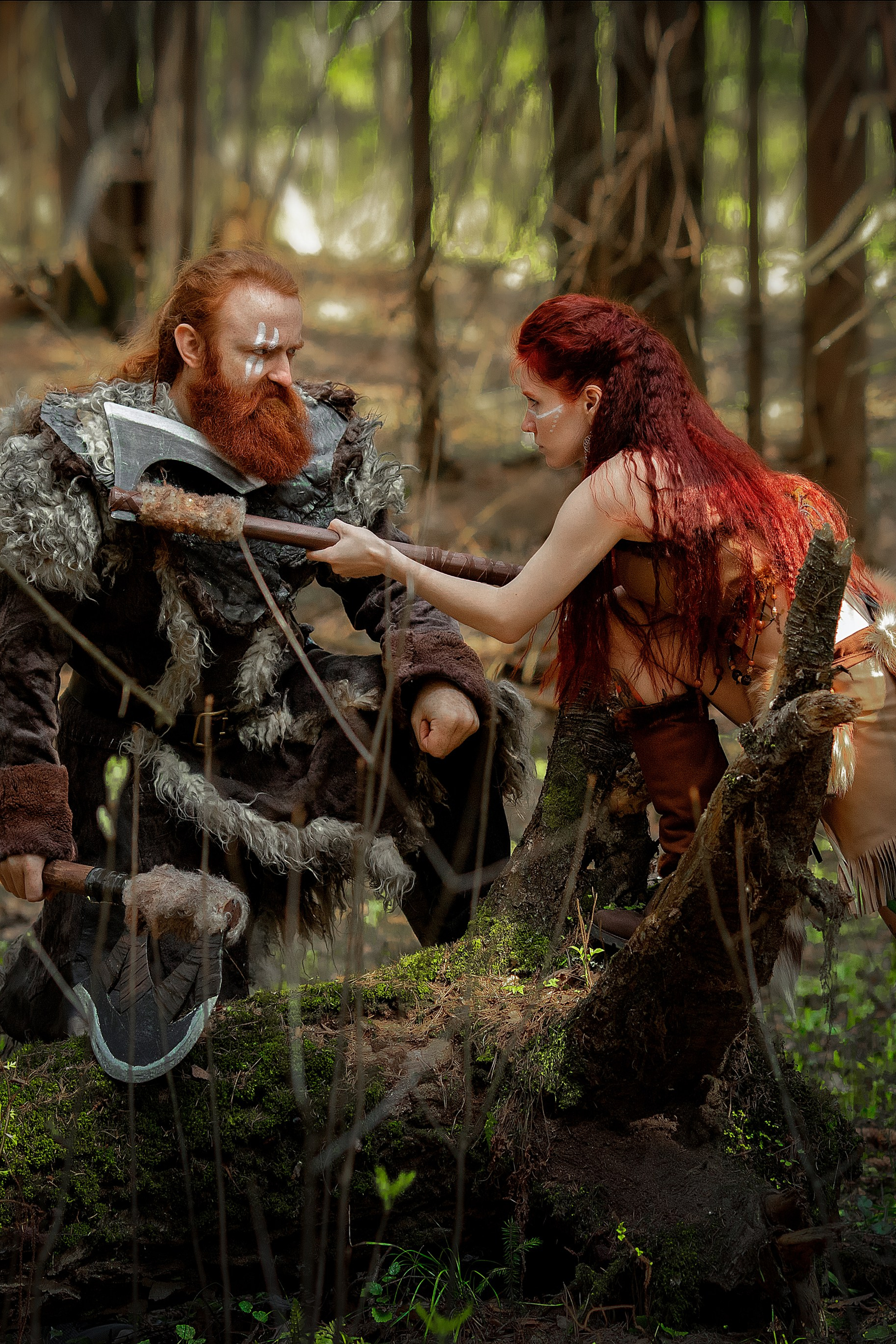 фотосессия викингов мужчина и женщина 