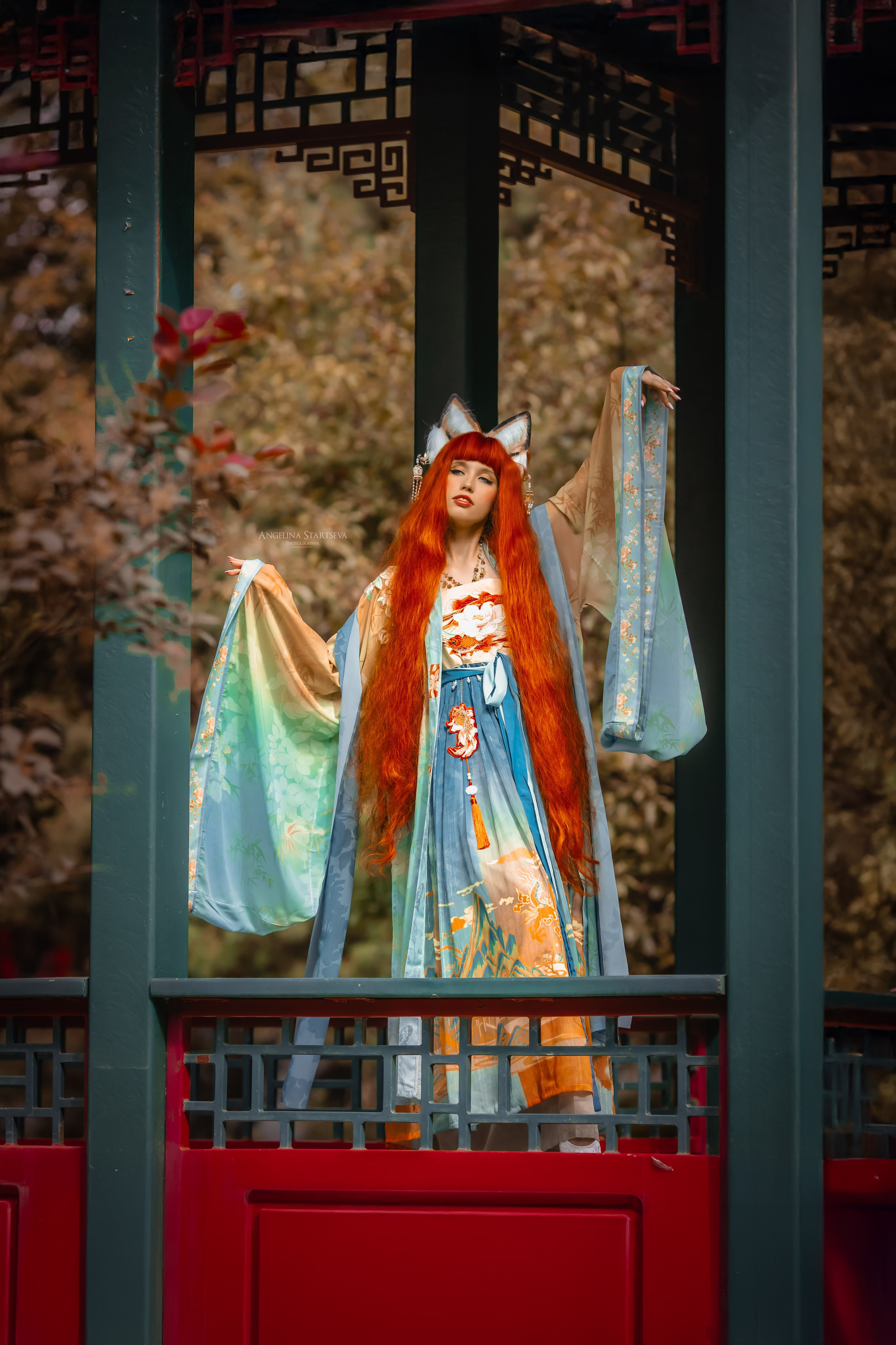 Китайская лиса, Хули-цзин 狐貍精. Сказочный фотограф в русском стиле в Москве Ангелина Старцева | Русский сказки|Фотосесессия в Азиатском стиле