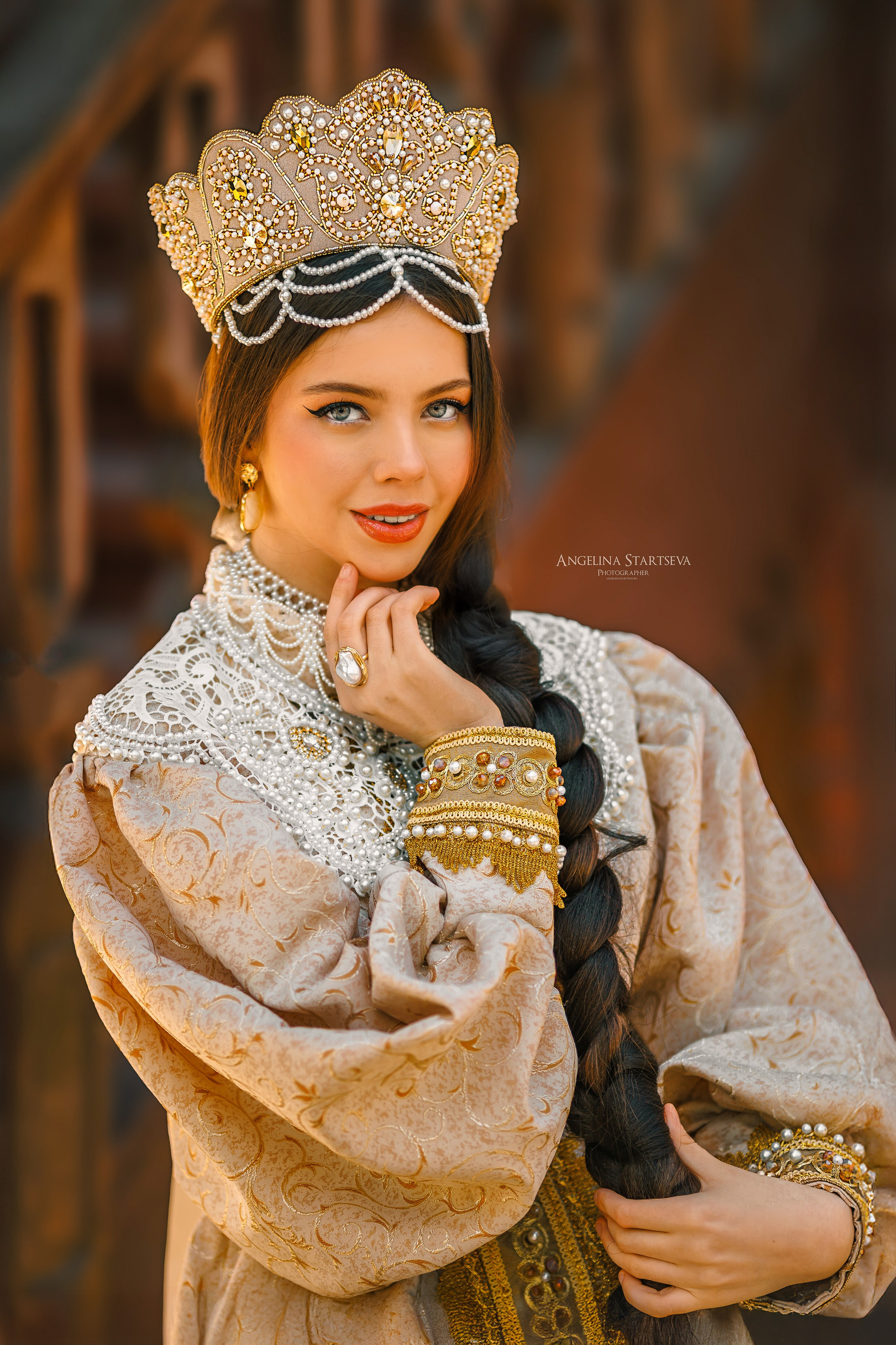 русский кокошник, фотосессия в русском кокошнике , фотограф Ангелина Старцева