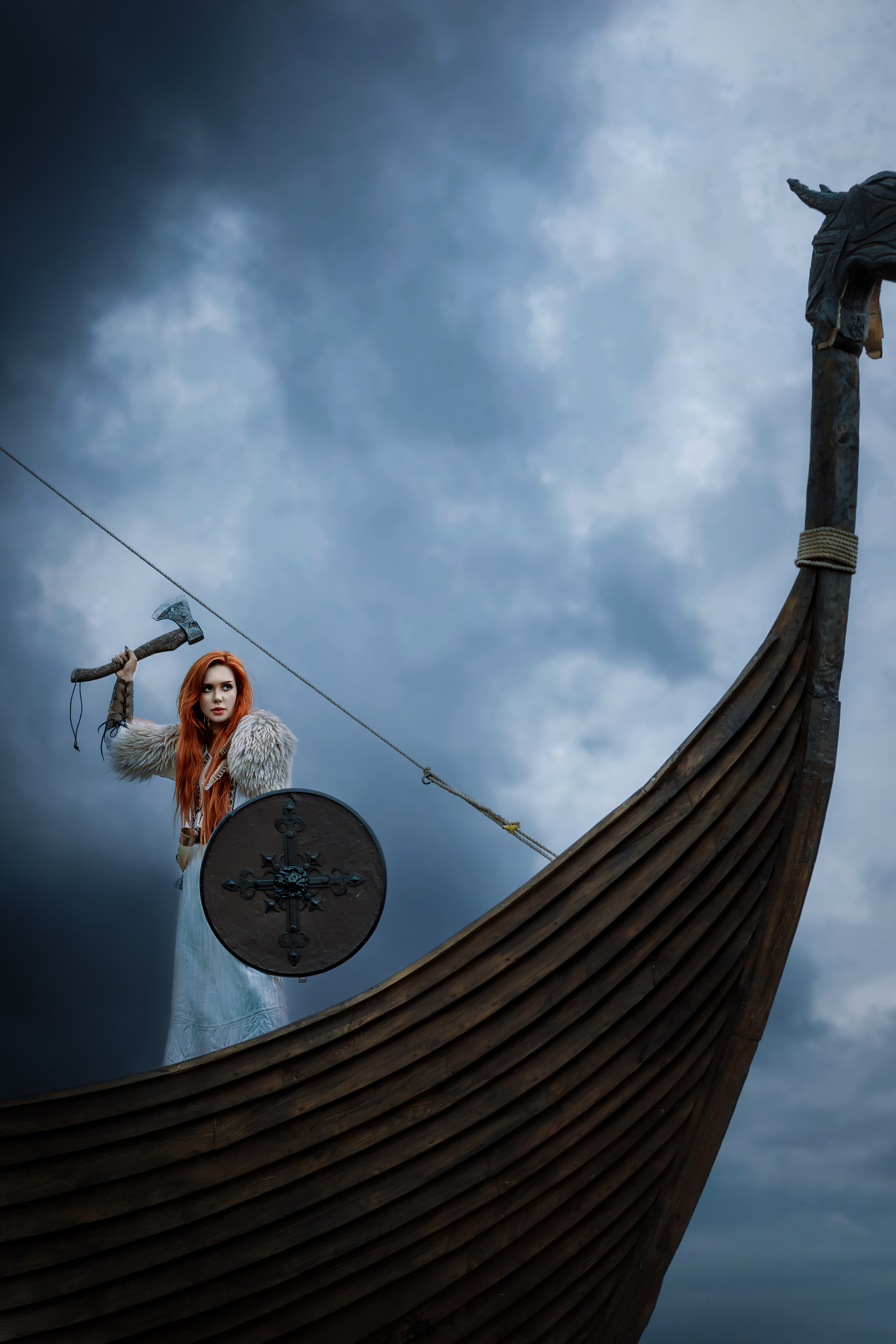 девушка на корыбле фотосессия