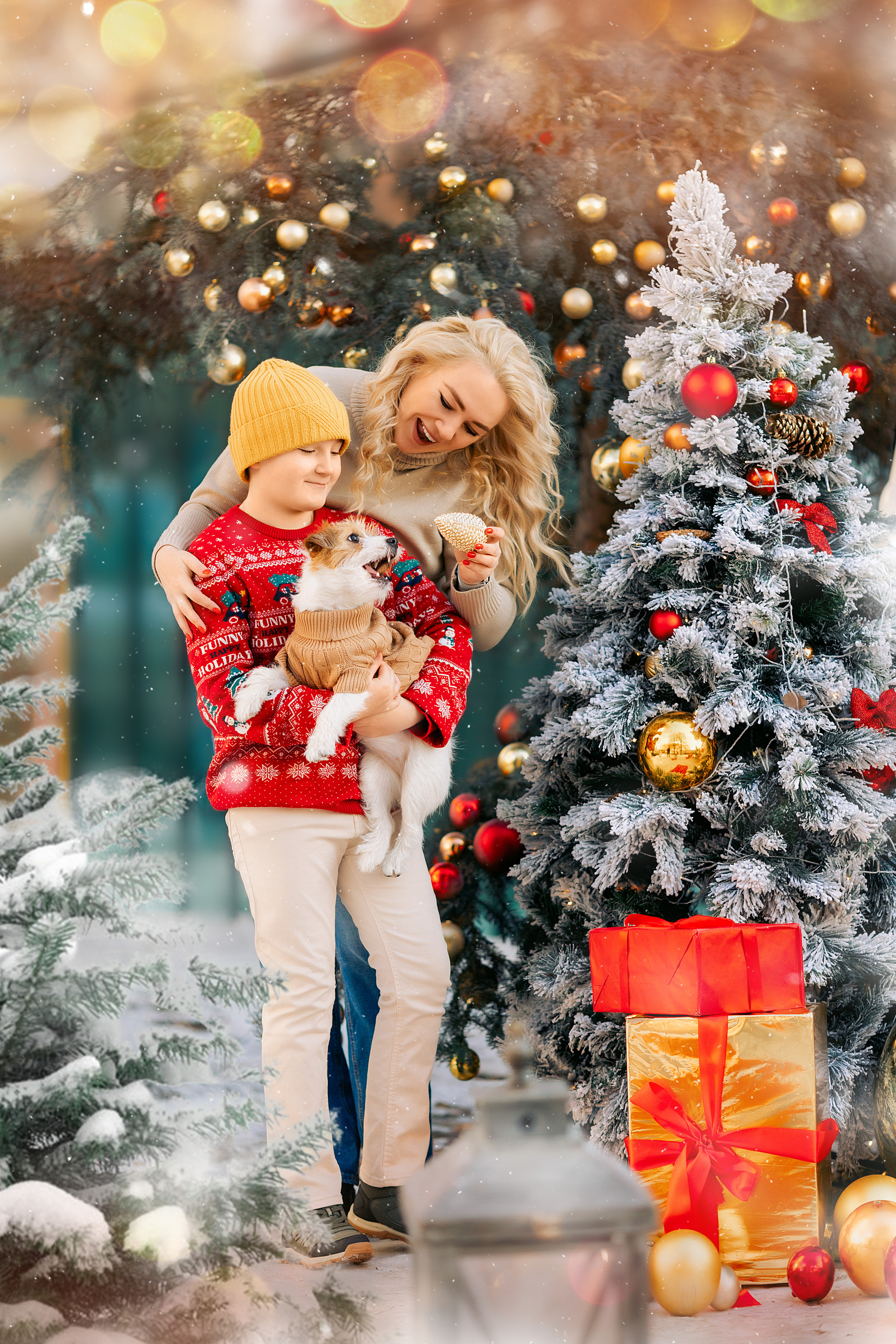 идеи для семейных новогодних фотосессий