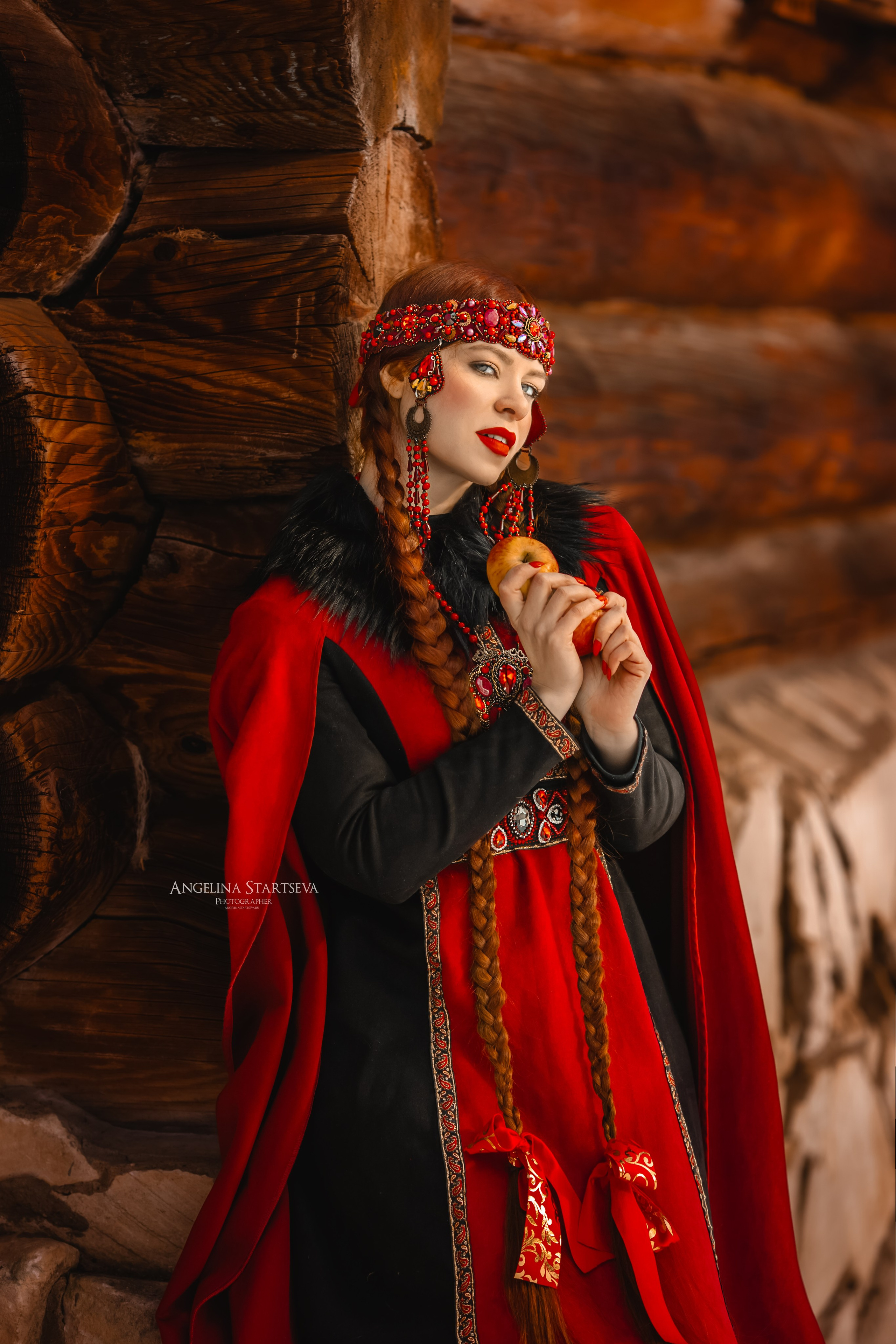 очелье, русский головной убор очелье, русское очелье, фотосессия в русском костюме