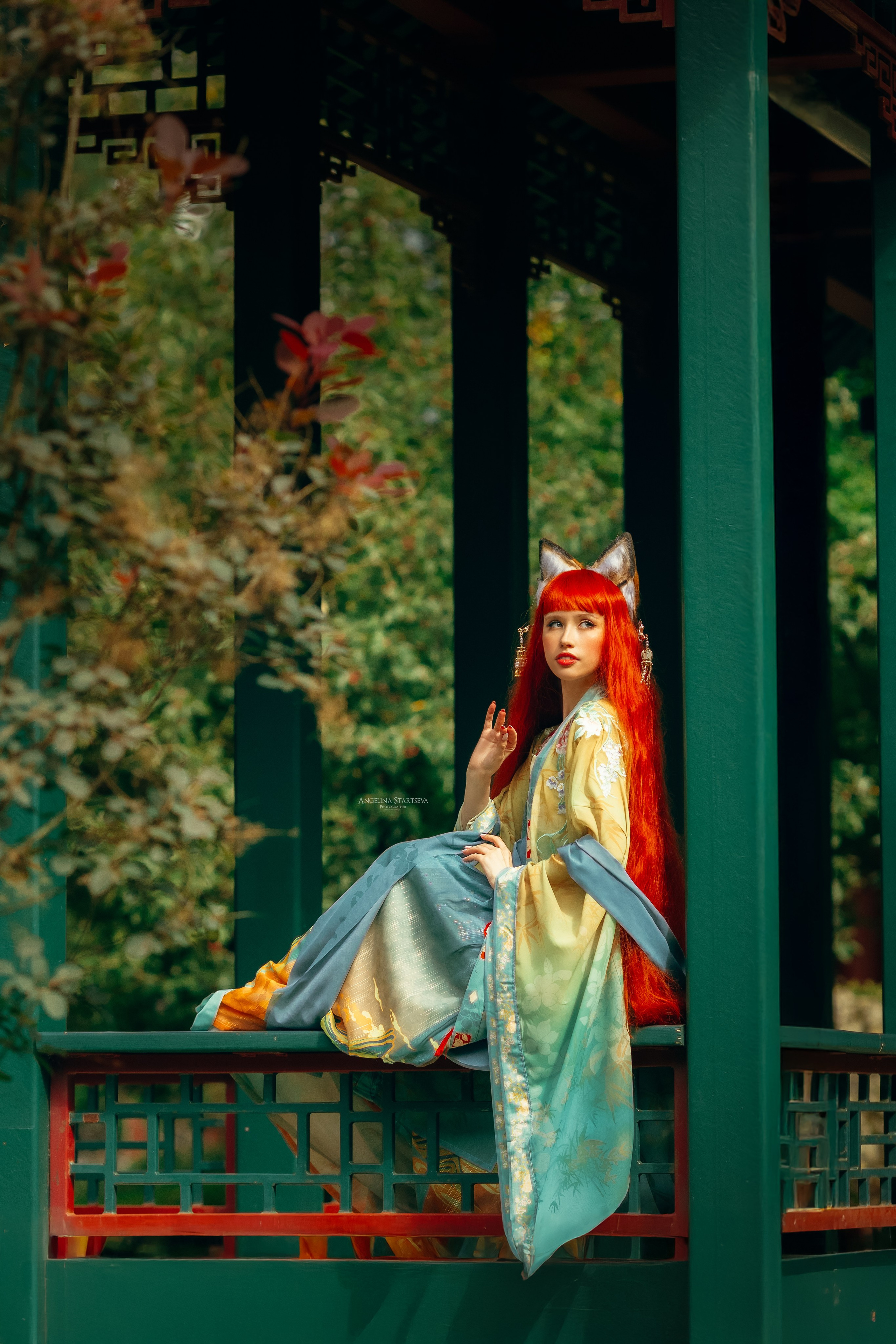 Китайская лиса, Хули-цзин 狐貍精. Сказочный фотограф в русском стиле в Москве Ангелина Старцева | Русский сказки|Фотосесессия в Азиатском стиле