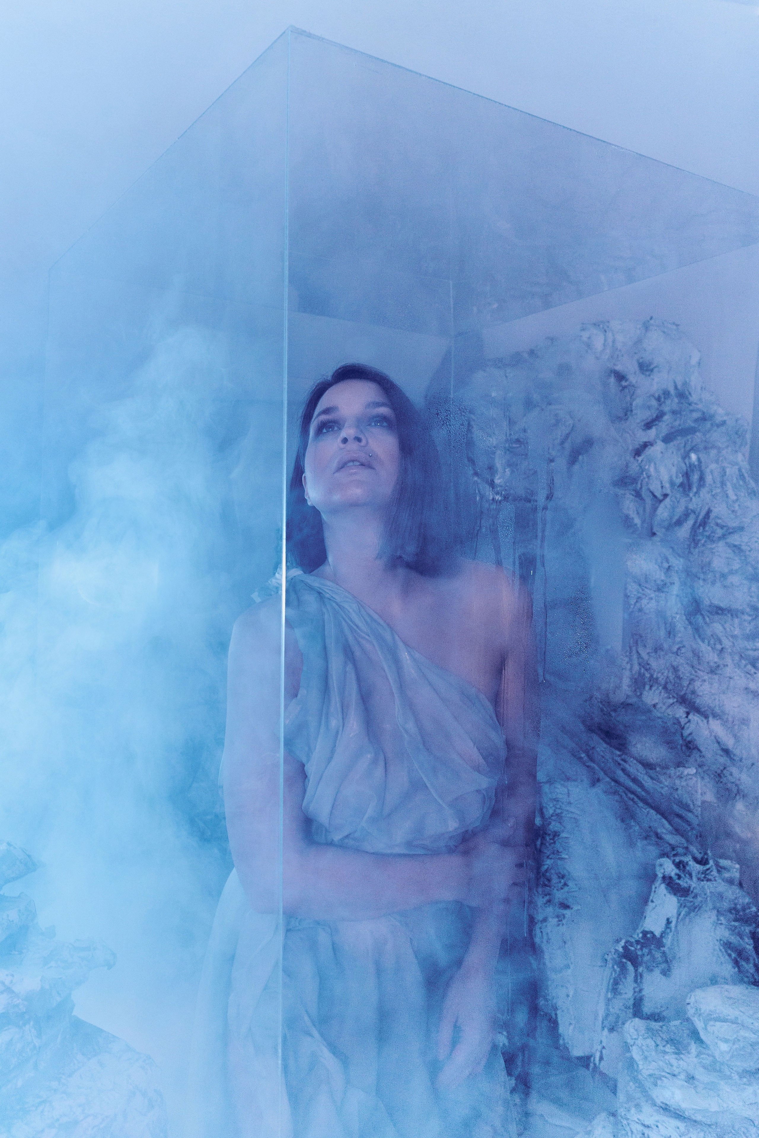 Фотосессия Ксении с проектором