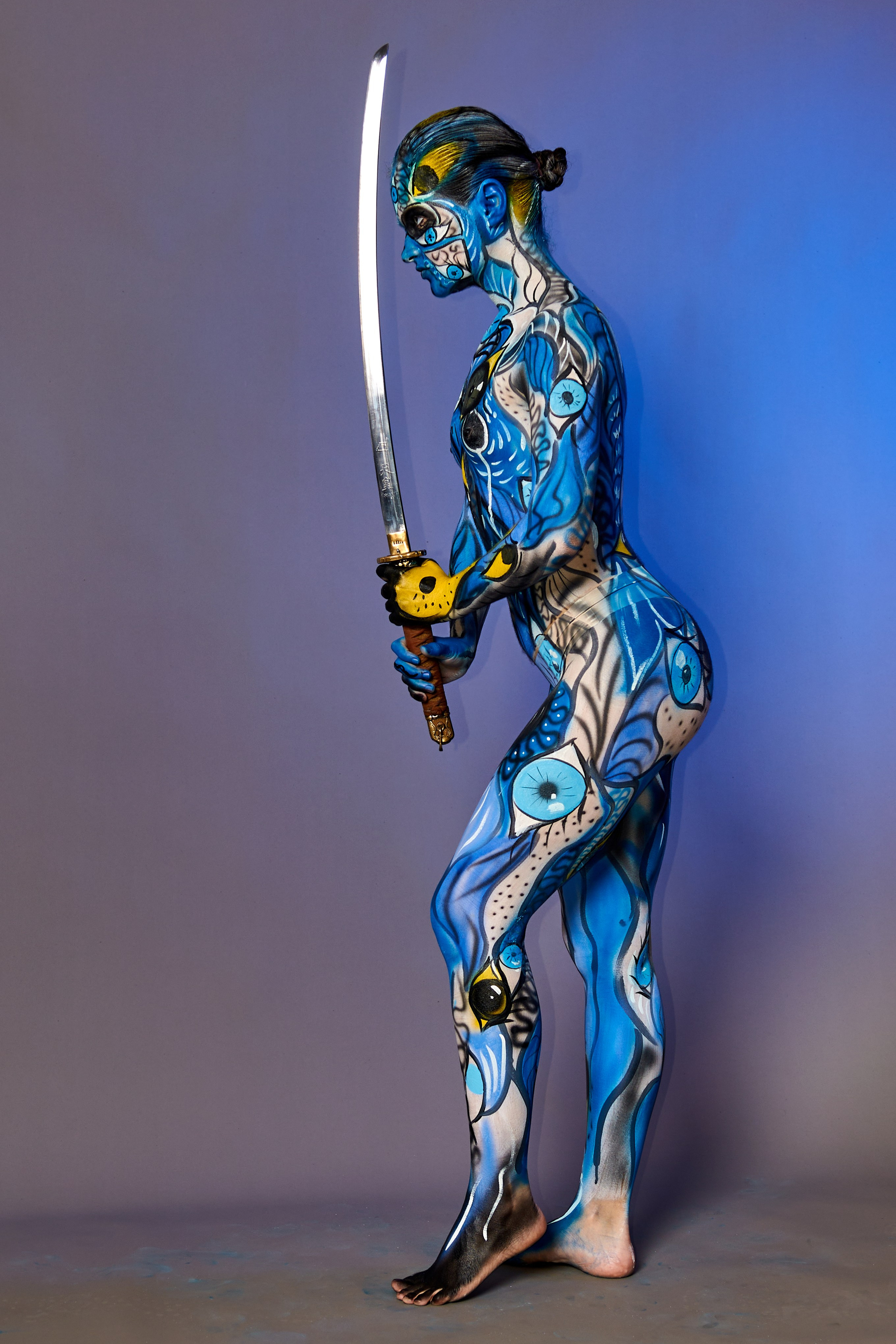 Бодиарт Валерия Надя художник рисовать на теле проект глаза. VISUAL ARTIST/ современное искусство/ фотокартины