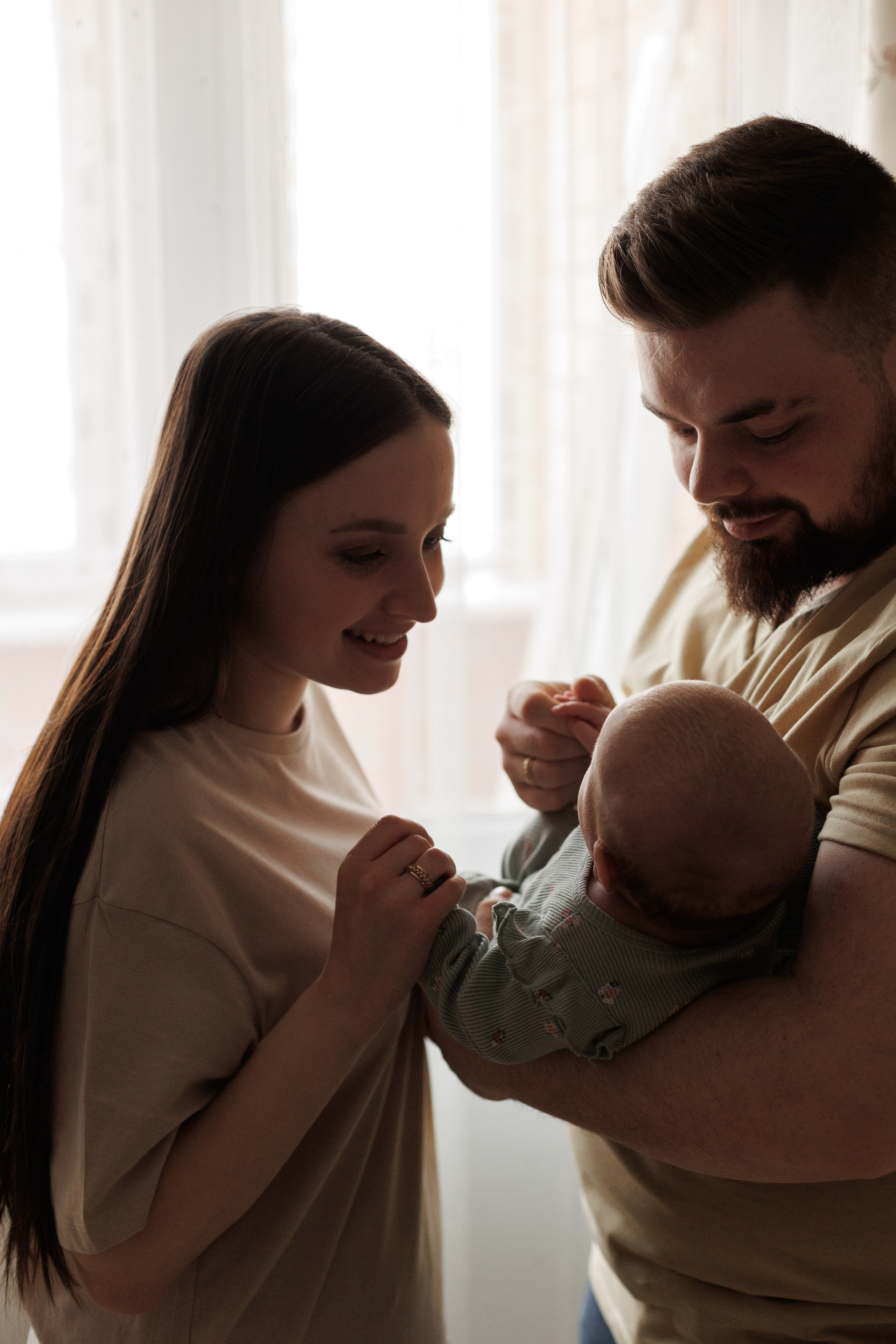 Вероника, мама, папа и Мирон