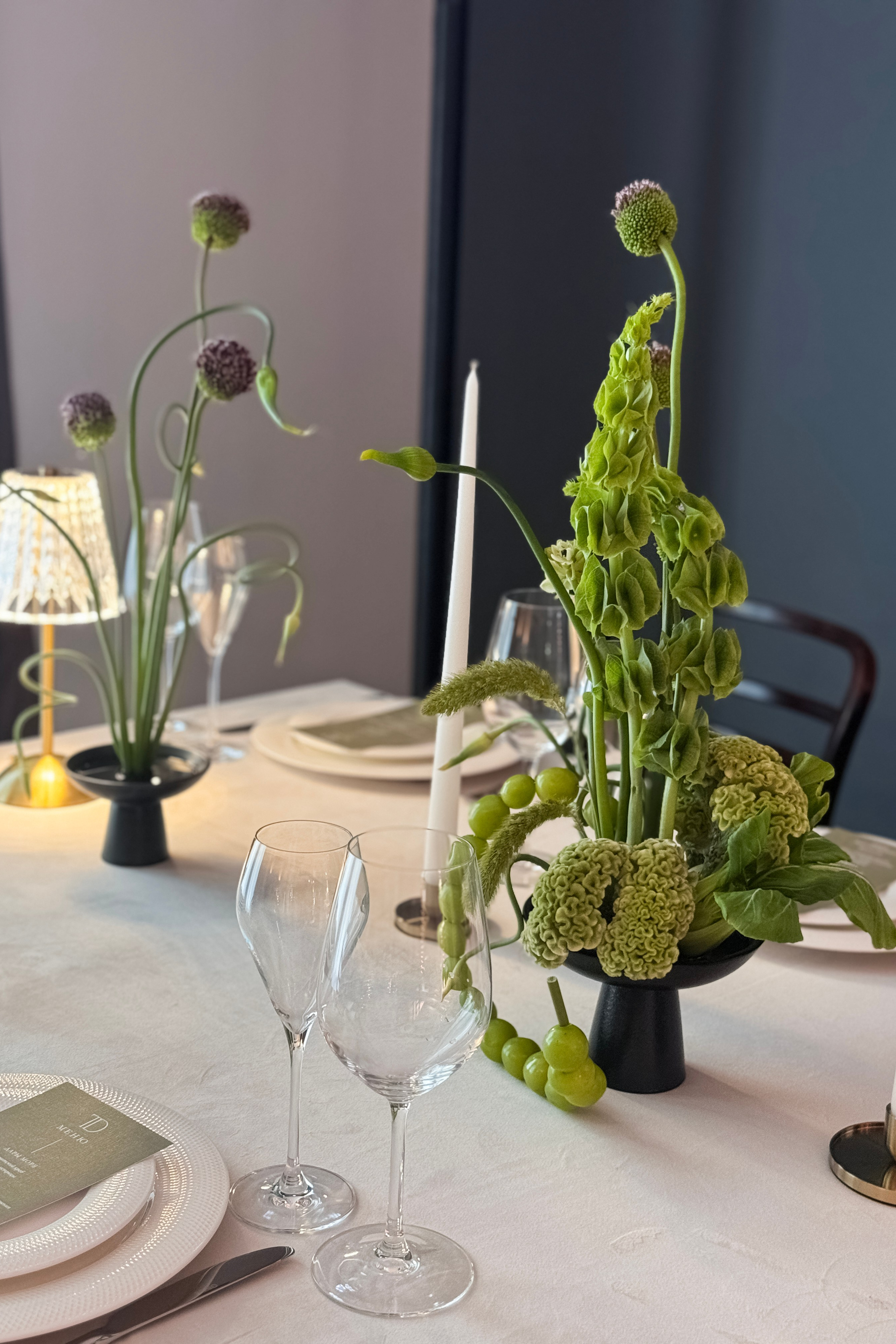 Оформление ужина