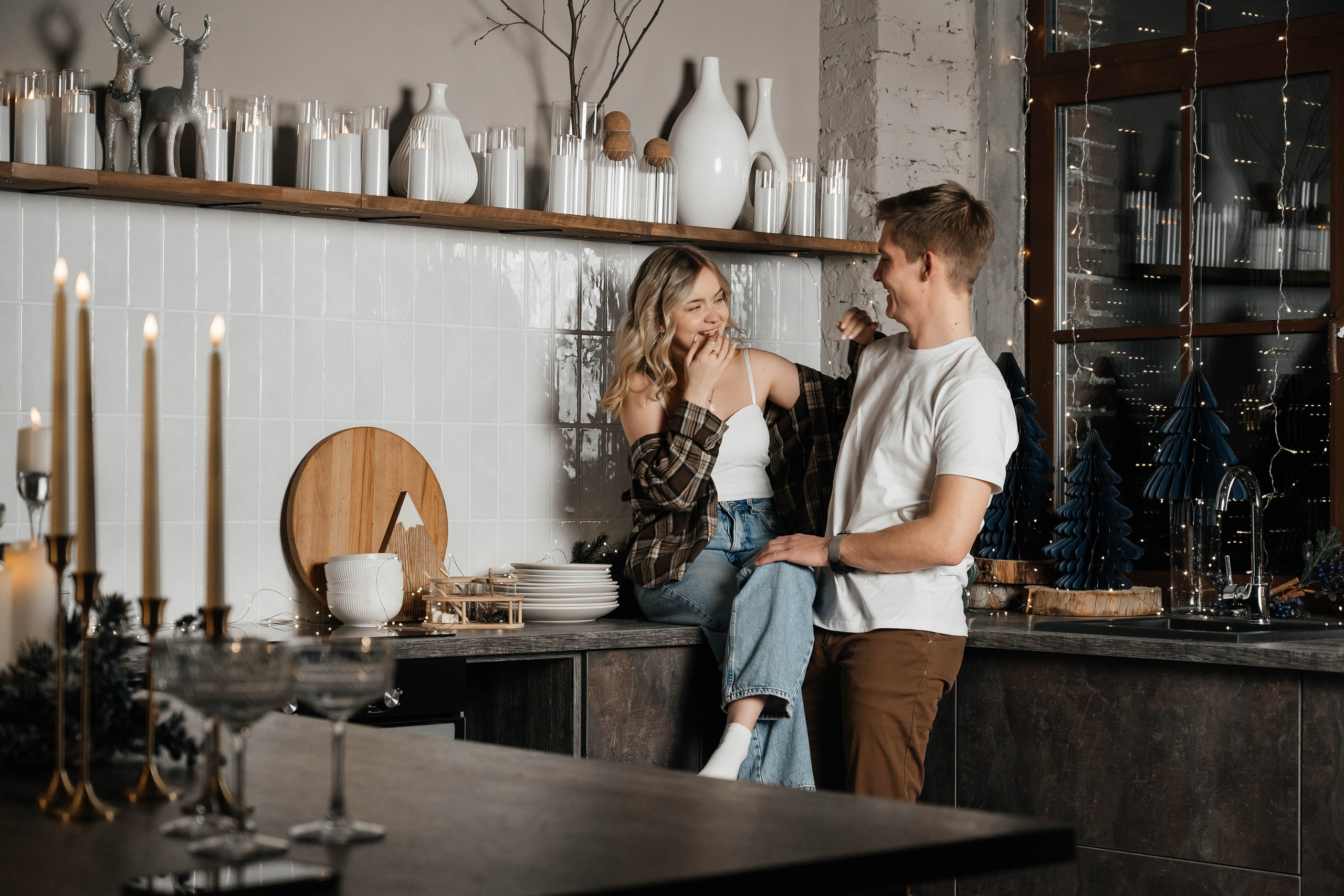 Новогодняя съёмка для Марии и Ивана