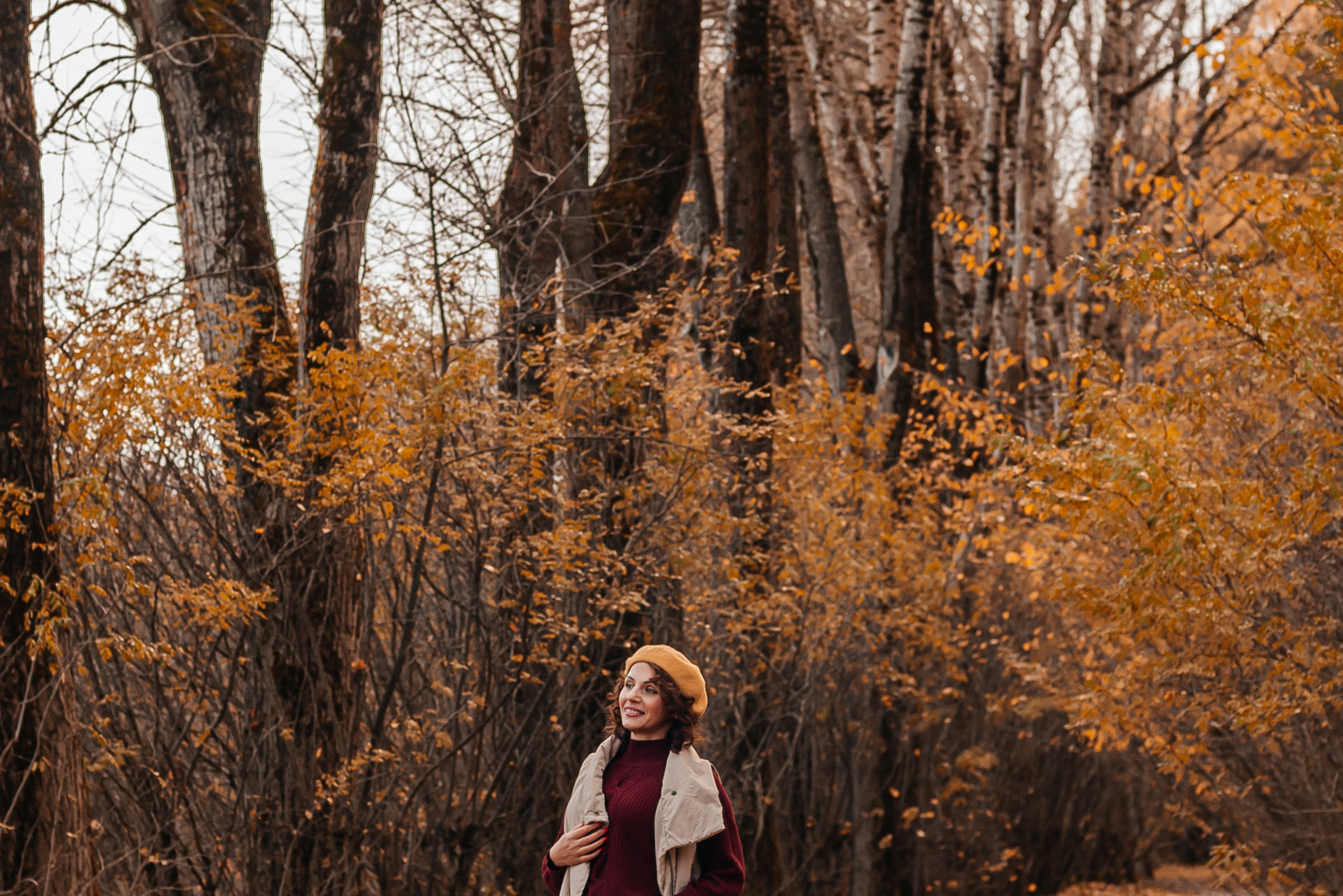 Прогулочная съёмка в золотой осени для Натальи