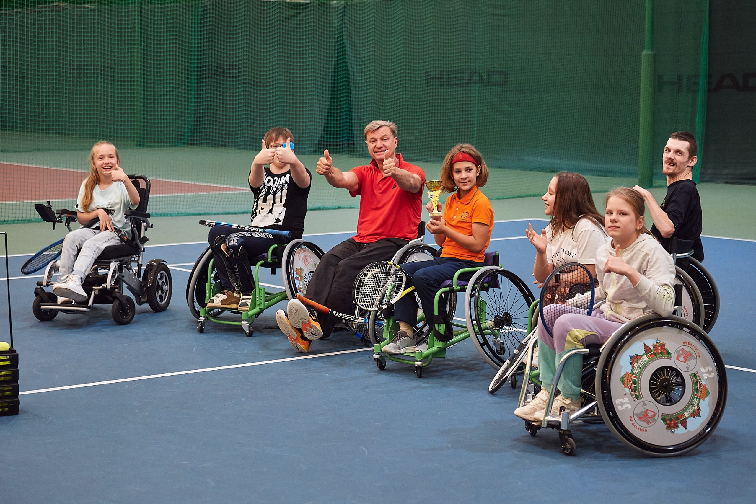 Тренировка теннис на колясках / АНО «Второе дыхание»
