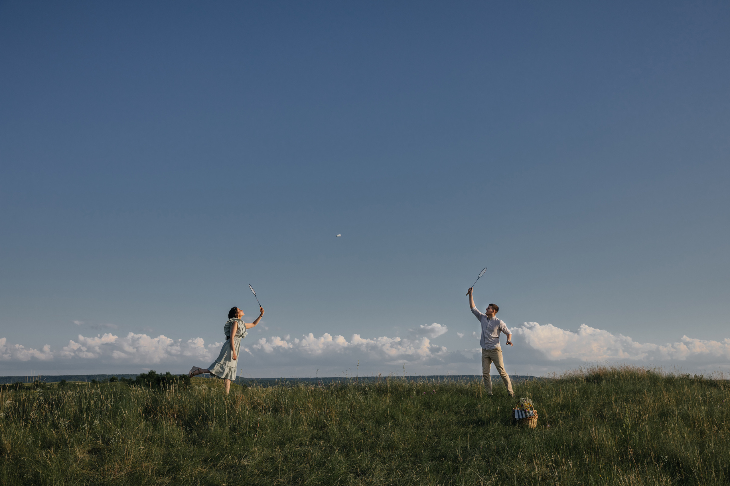 Холмы и бадминтон