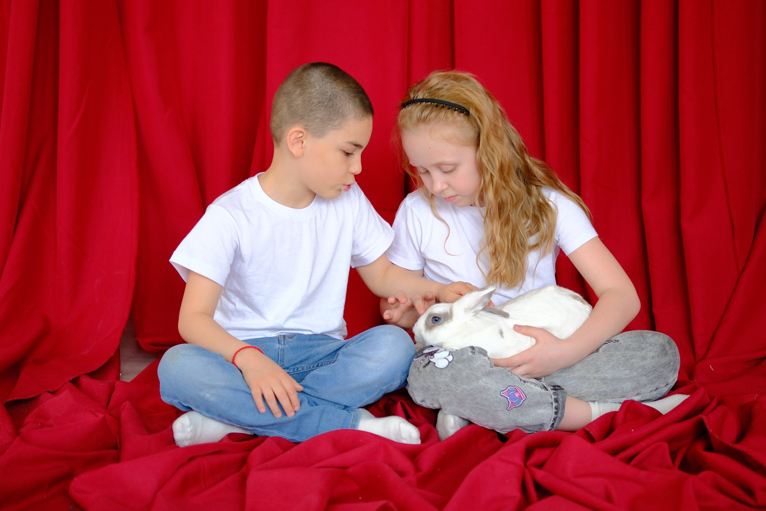 Пасхальная фотосессия с кроликом