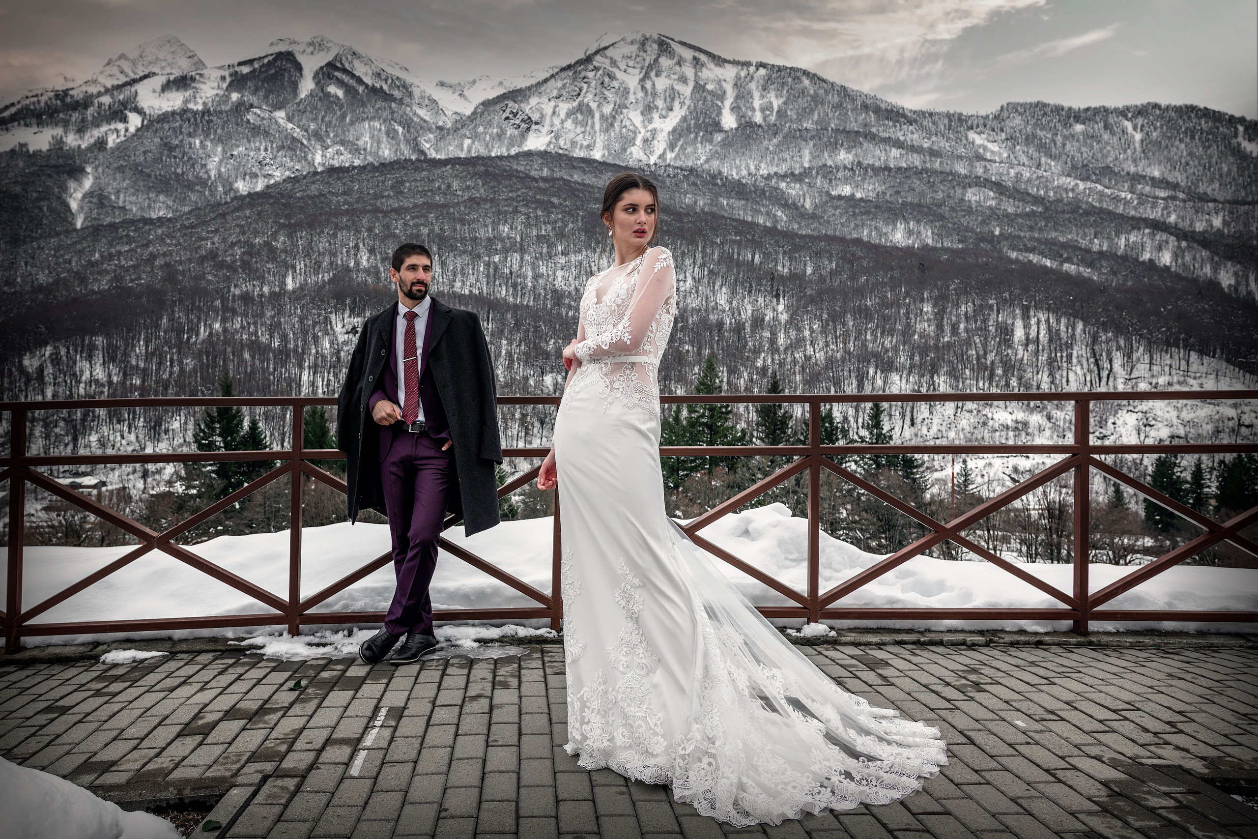 Свадебная фотосессия Биатриссы и Гаджи в Сочи