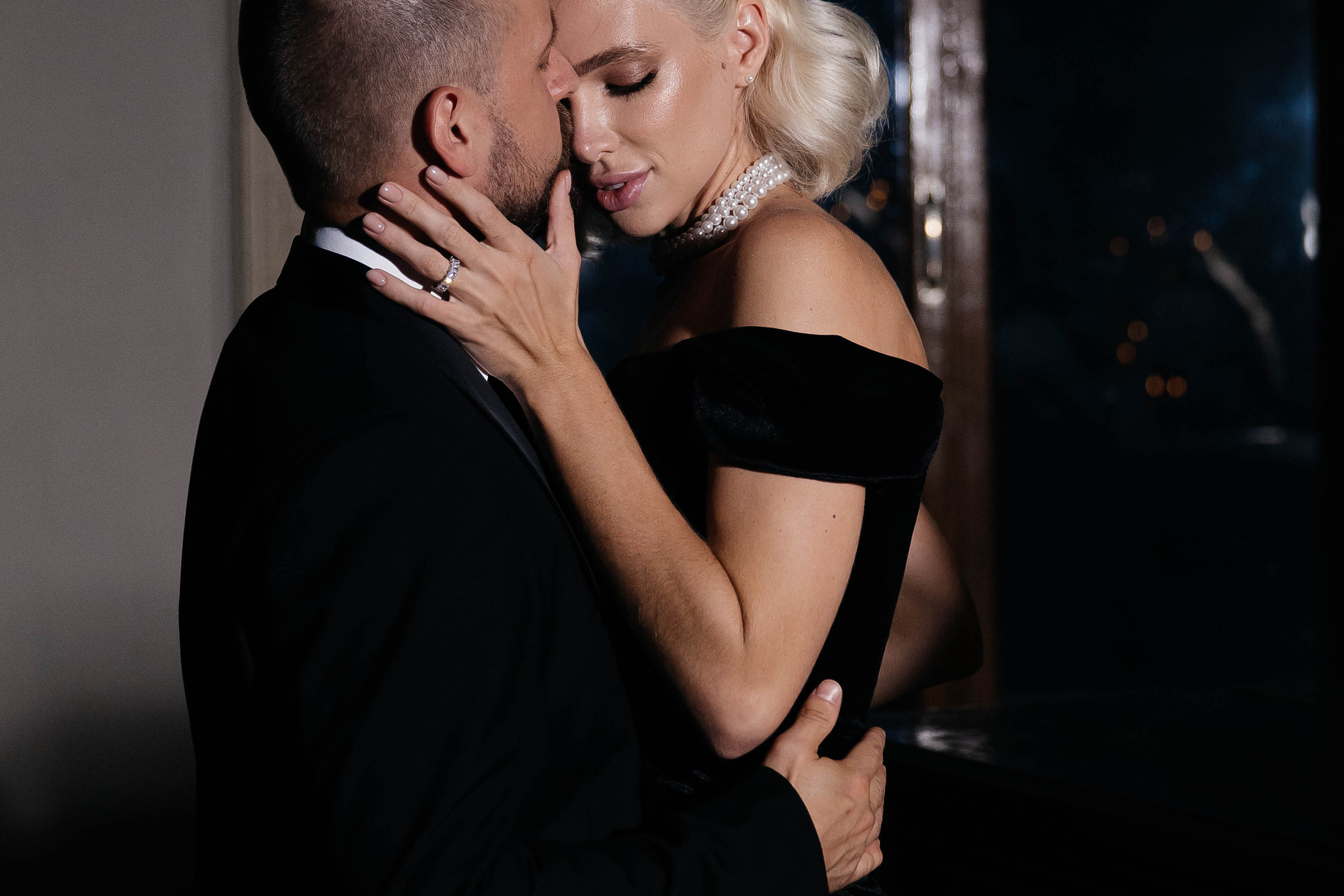 Ночная съемка в усадьбе