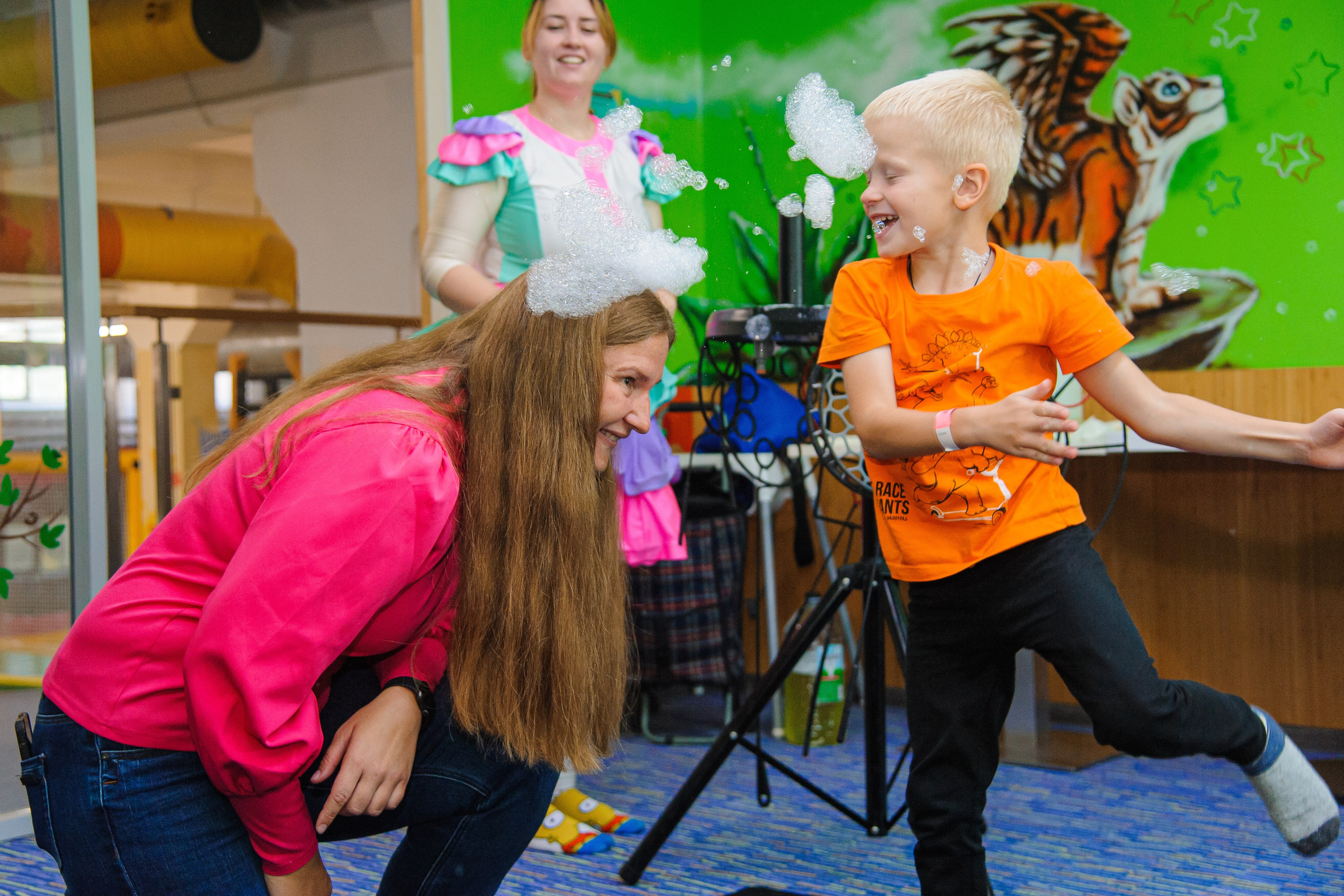 Шоу мыльных пузырей