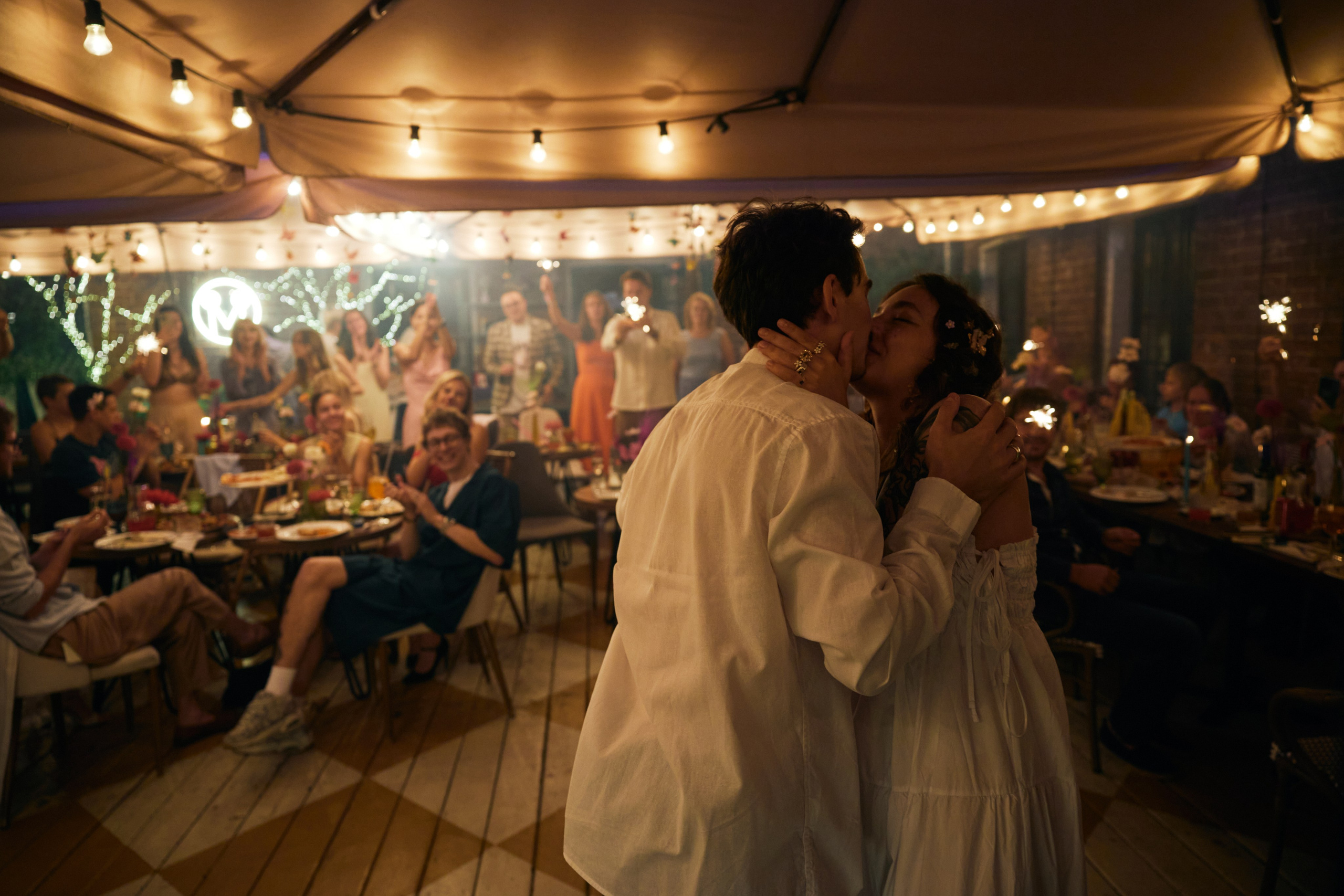 бумажные украшения и блестки* Костя & Наташа